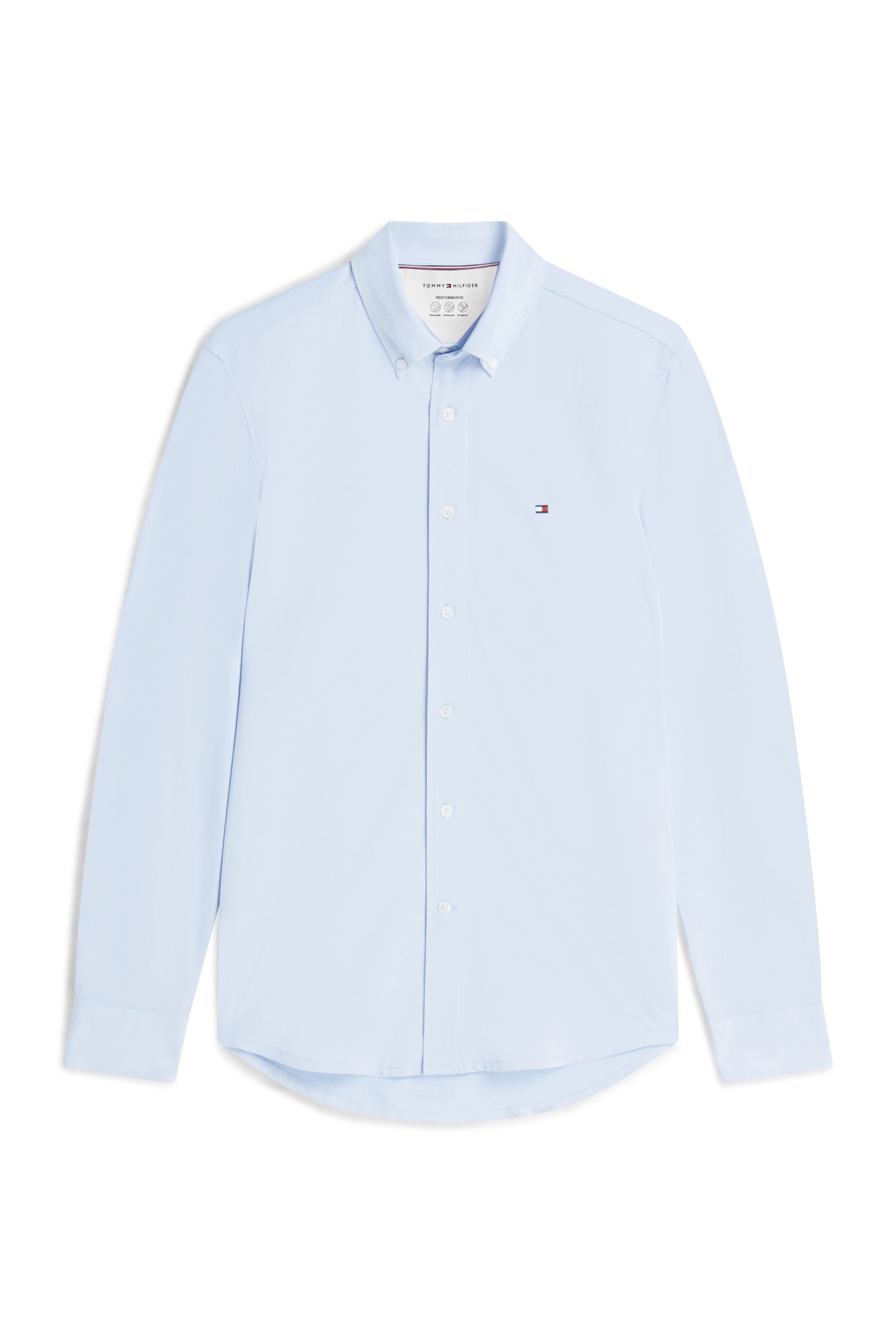 PERFORMANCE PIQUE OXFORD SHIRT BREEZY BLUE 4