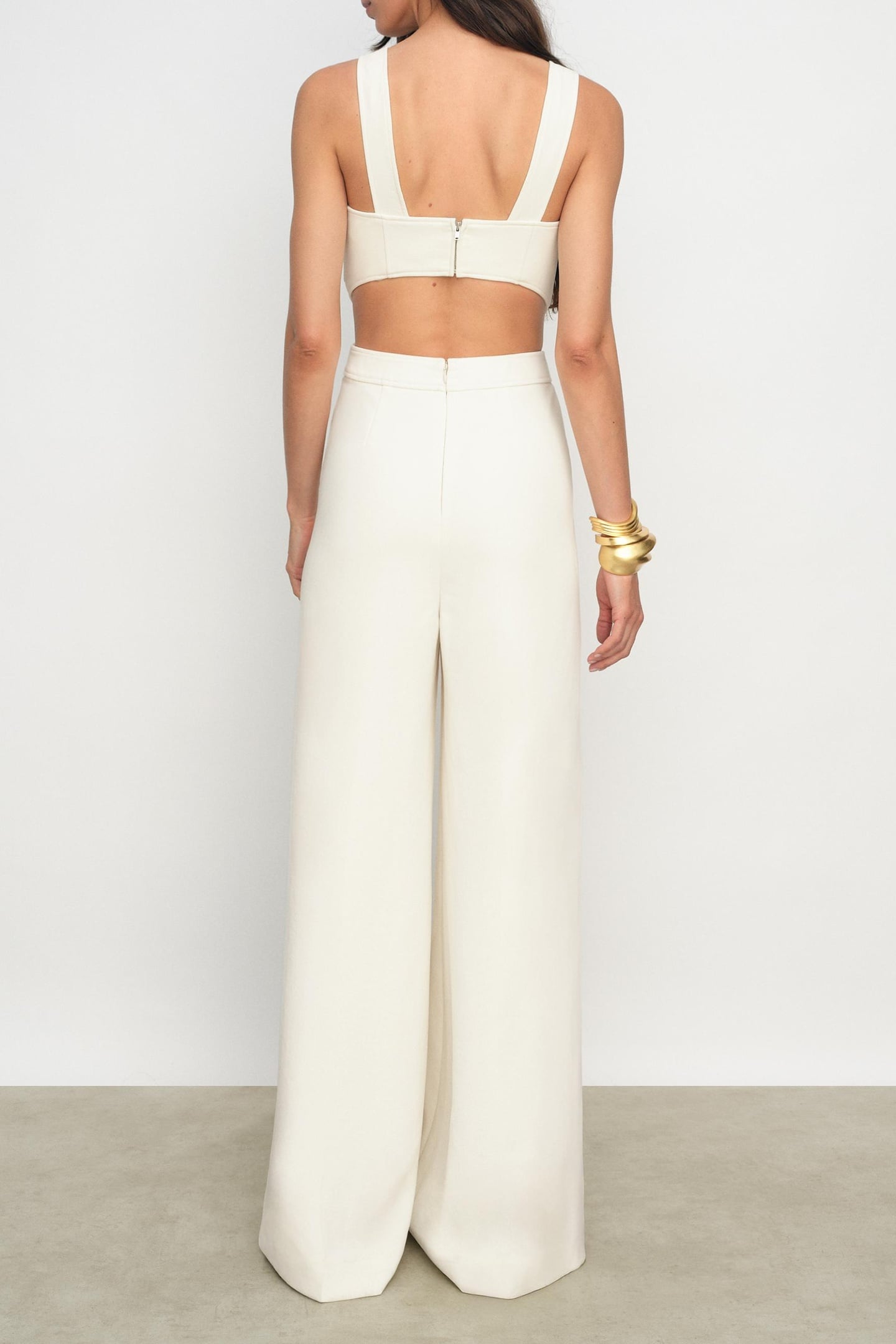 WIDE LEG OCCASION JUMPSUIT IVORY 2