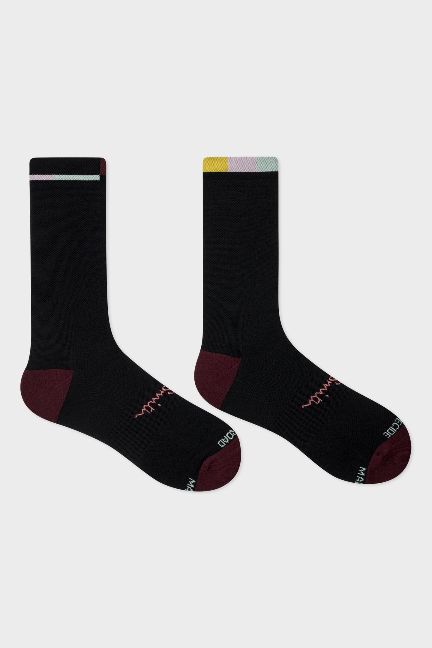 MEN SOCK CYCLE ART TOP BLACK 1