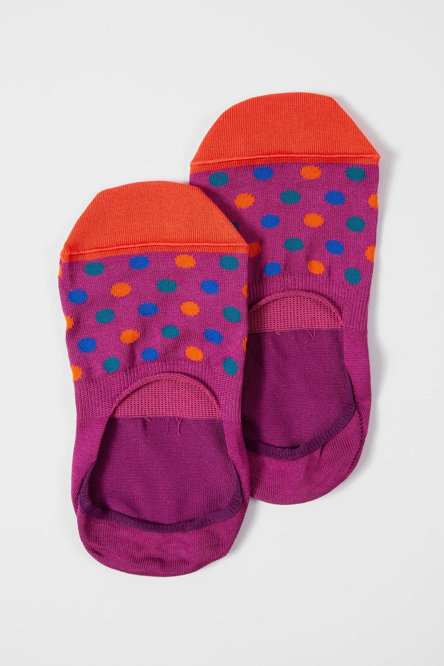 WOMEN SOCK NO SHOW SPOT FUCHSIA 1