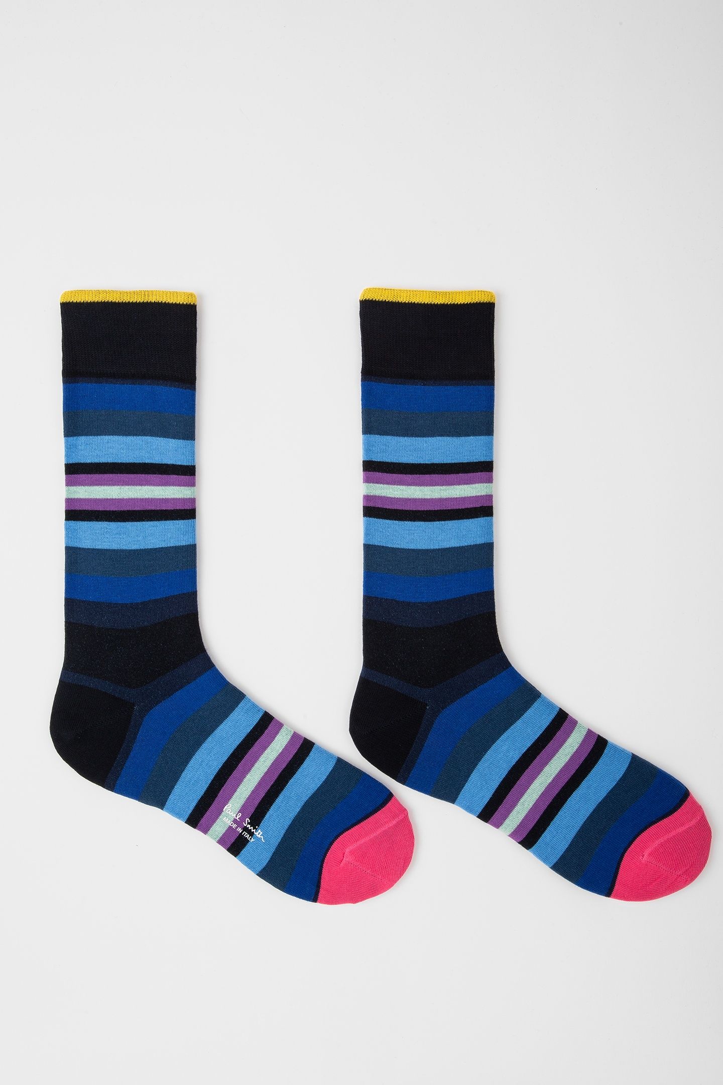 MEN SOCK YVAN STRIPE NAVY 4