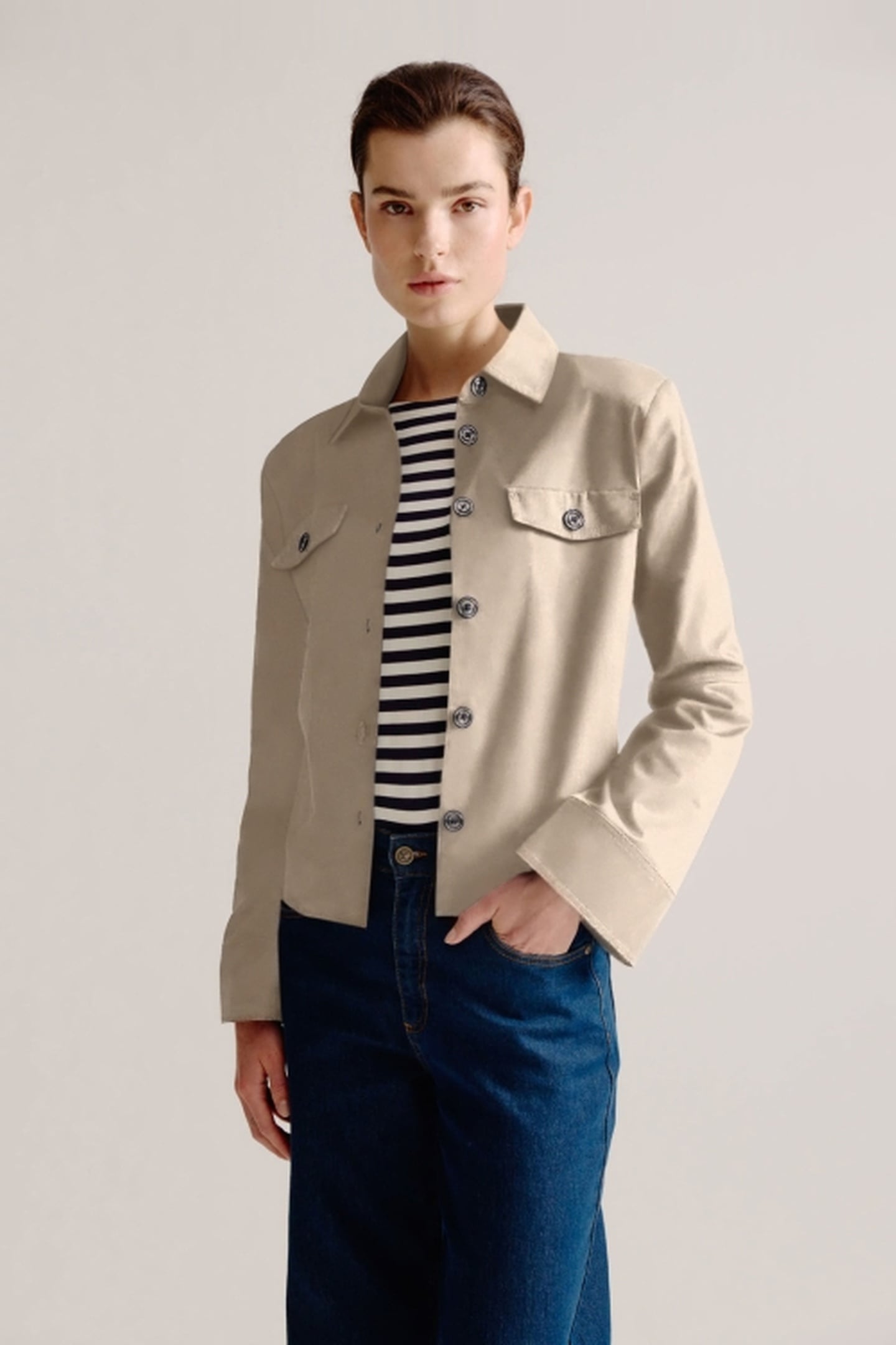 LOBKE JACKET LIGHT KHAKI 3