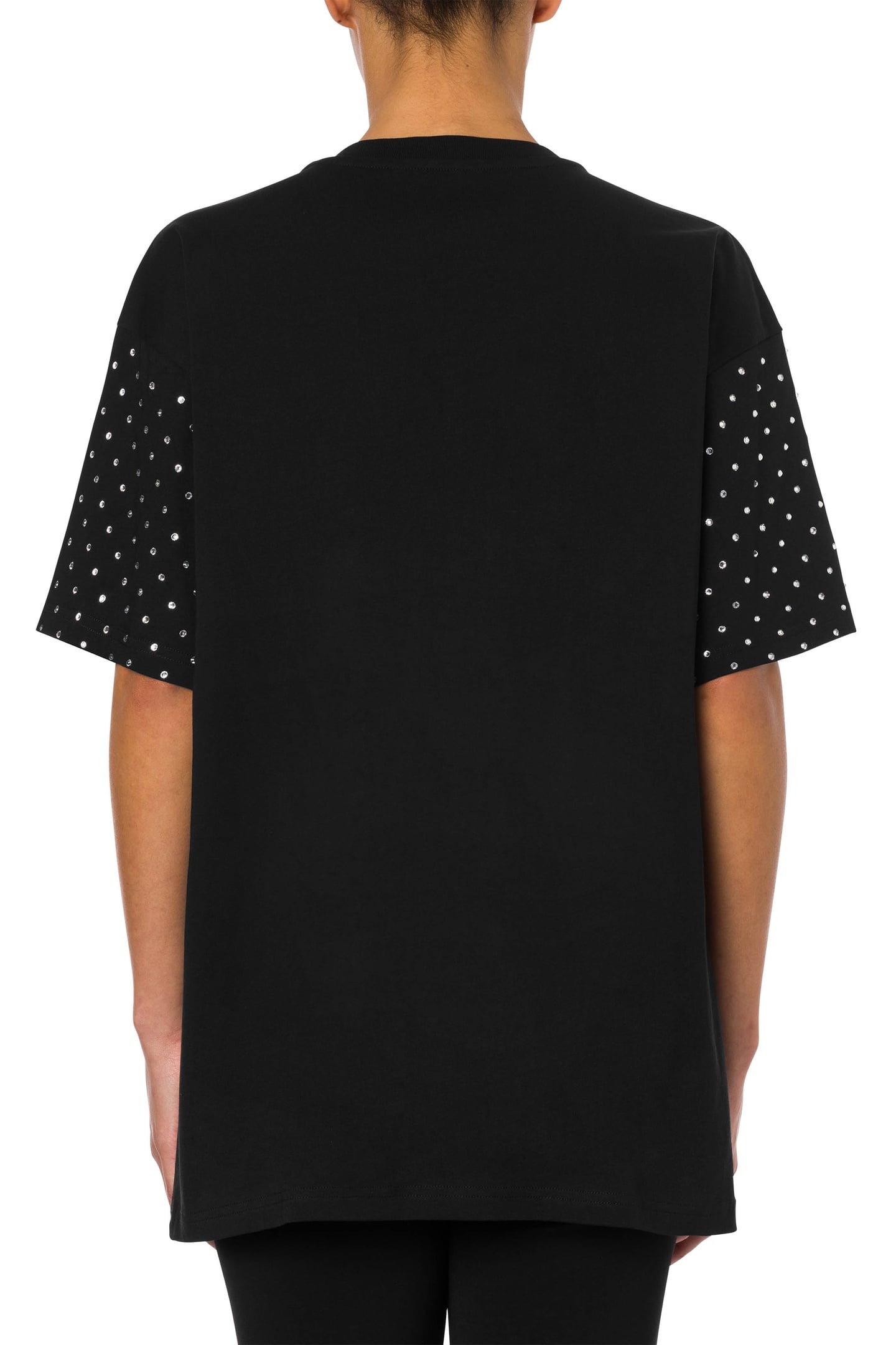CRYSTAL TEDDY ORGANIC JERSEY T-SHIRT BLACK 2