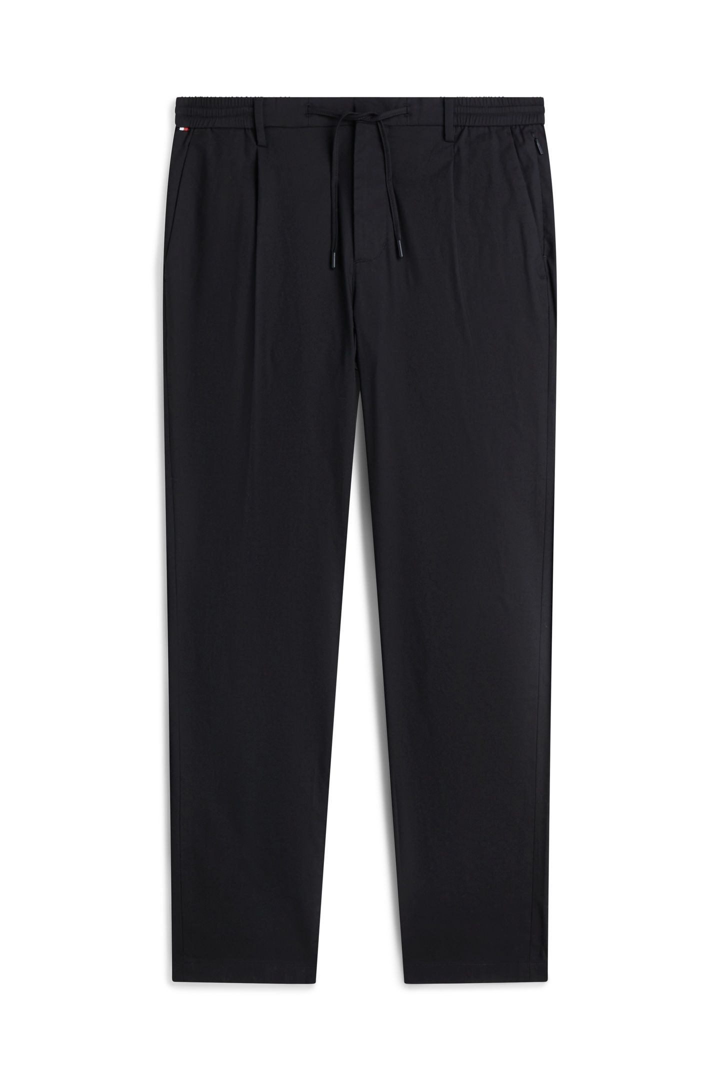 PERFORMANCE HARLEM TAPERED TWILL TROUSERS BLACK 4