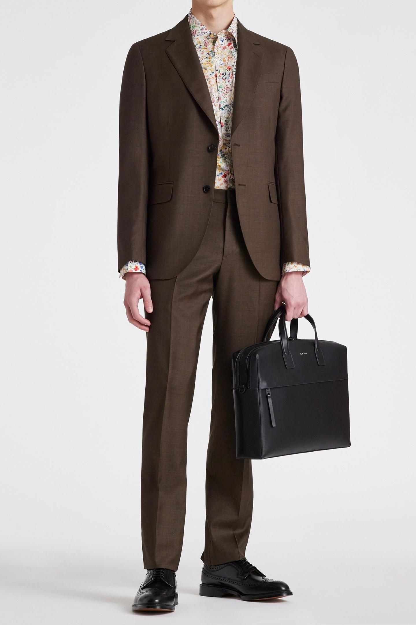 MENS 2 BUTTON SUIT MUD 2