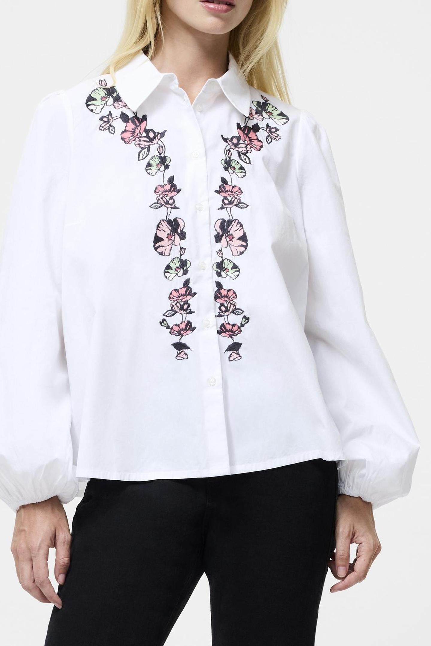 CAMBRIA ELLIE EMB SHIRT CREAM/MG/PINK/BLOSSO 2