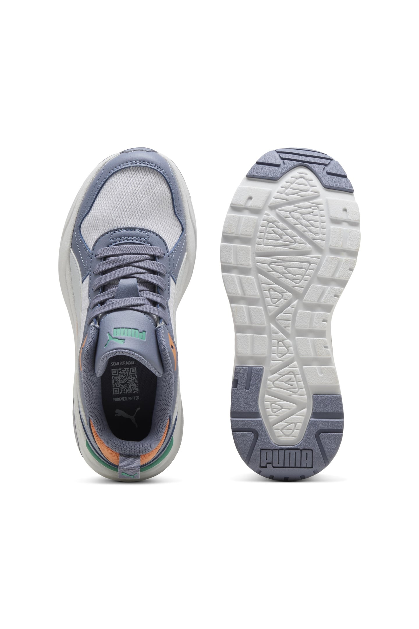 UNISEX TRINITY 2 LT JUNIOR WHITE-SILVER MIST-GRAY SKY 5