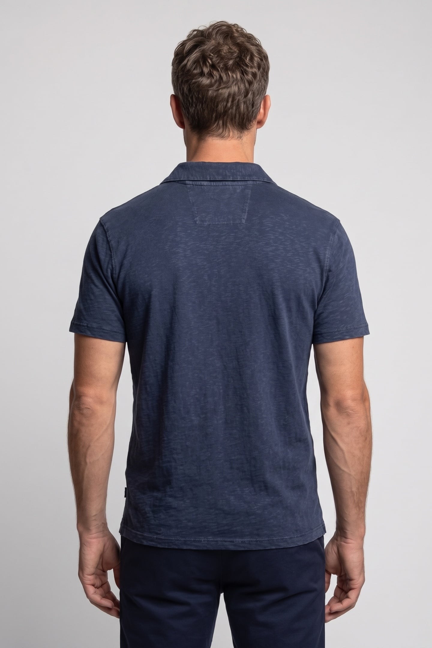 ZION SS VINTAGE WASH POLO PACIFIC BLUE 2