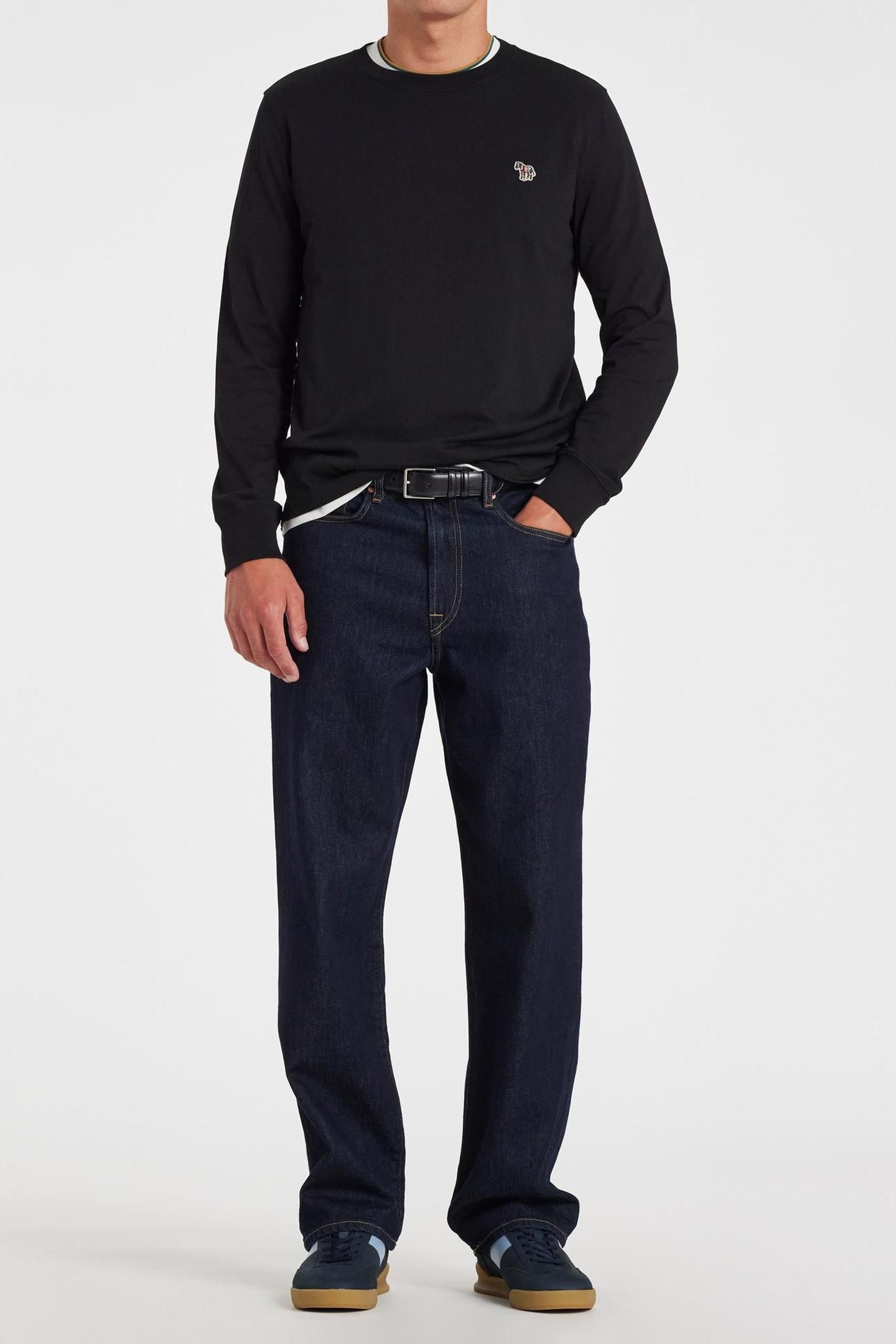 MENS SWEATER CREW NECK ZEB BAD BLACK 3