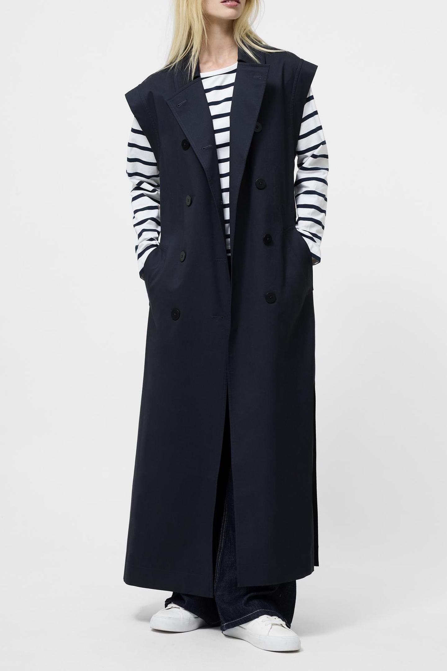 DANBY SLVLSS TRENCH COAT NAVY NAVY 1
