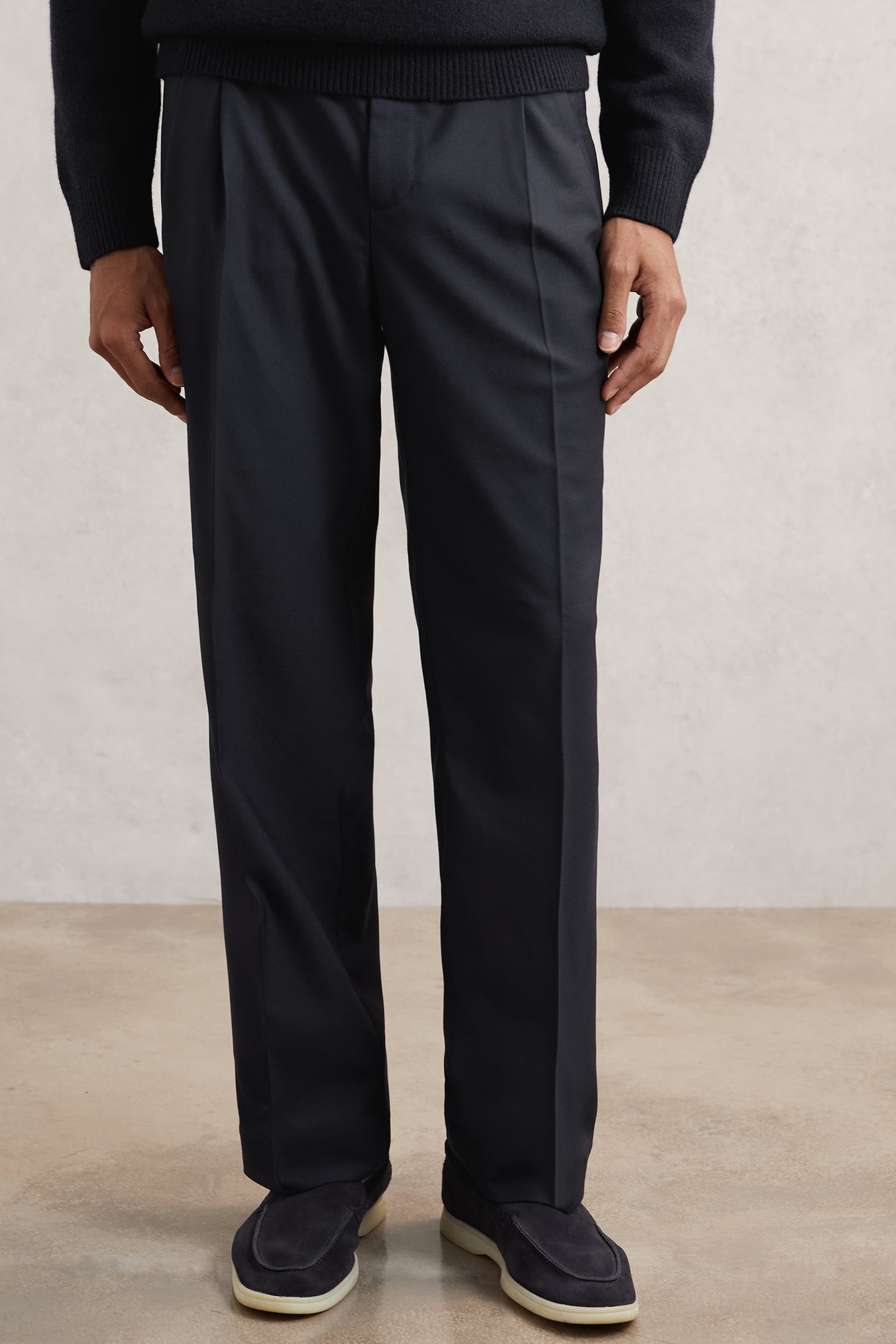 RELAXED TWILL TROUSER NAVY 1