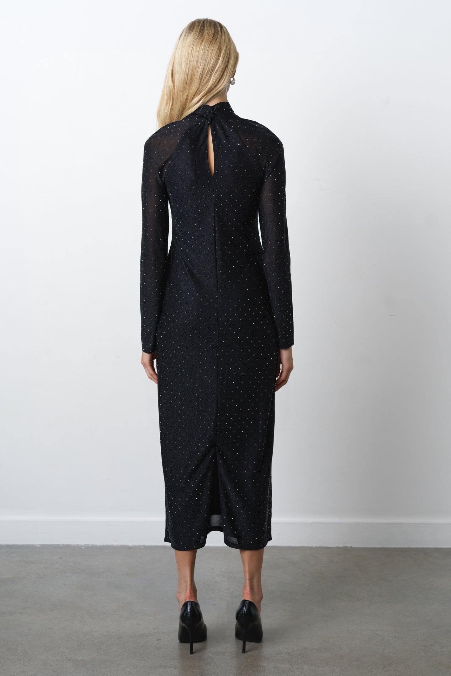 SHOSHANA HOTFIX WRAP OVER JERS BLACK SILVER 3