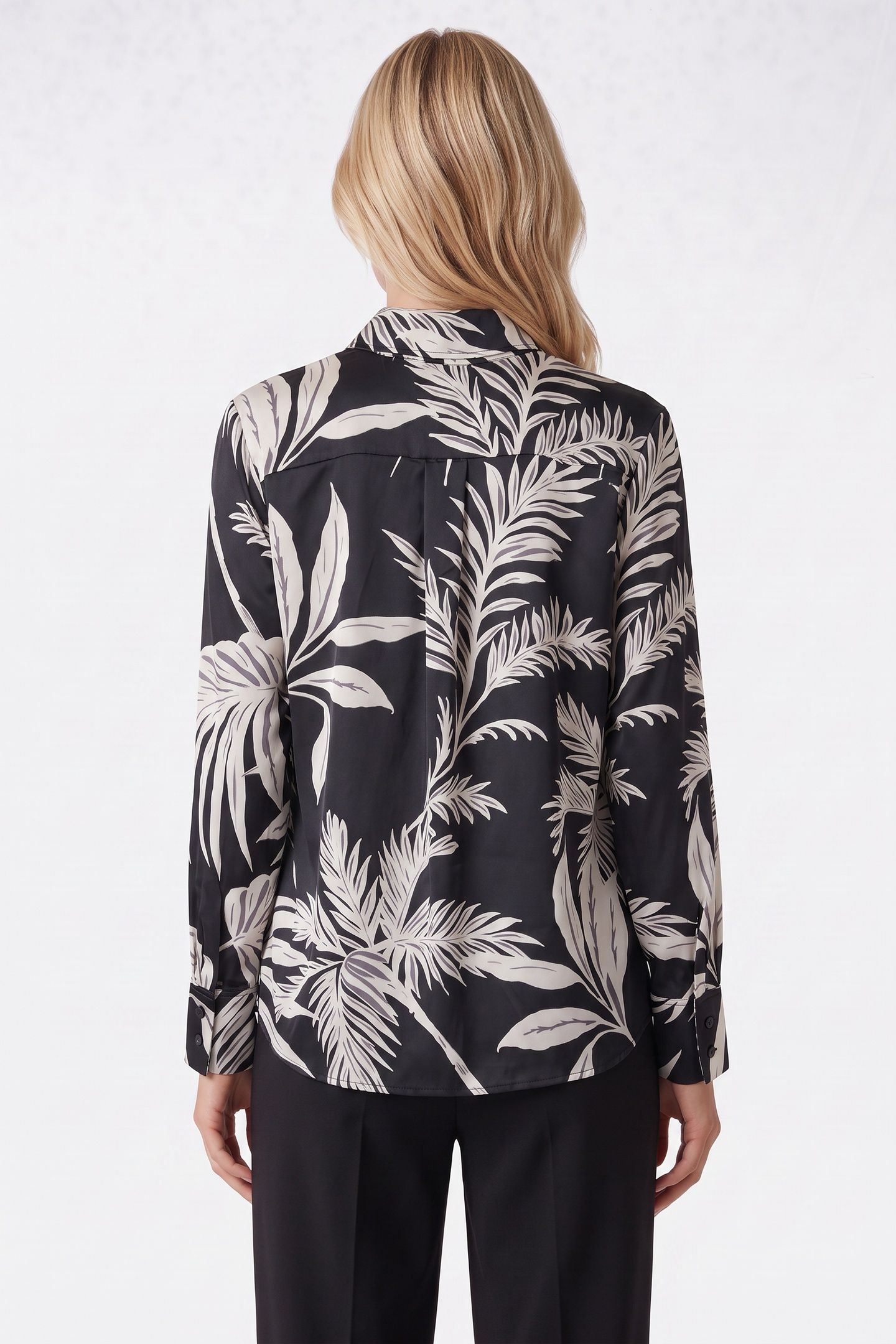 LS CONCETTA BUTTONS FOREST TROPICAL BLK 2