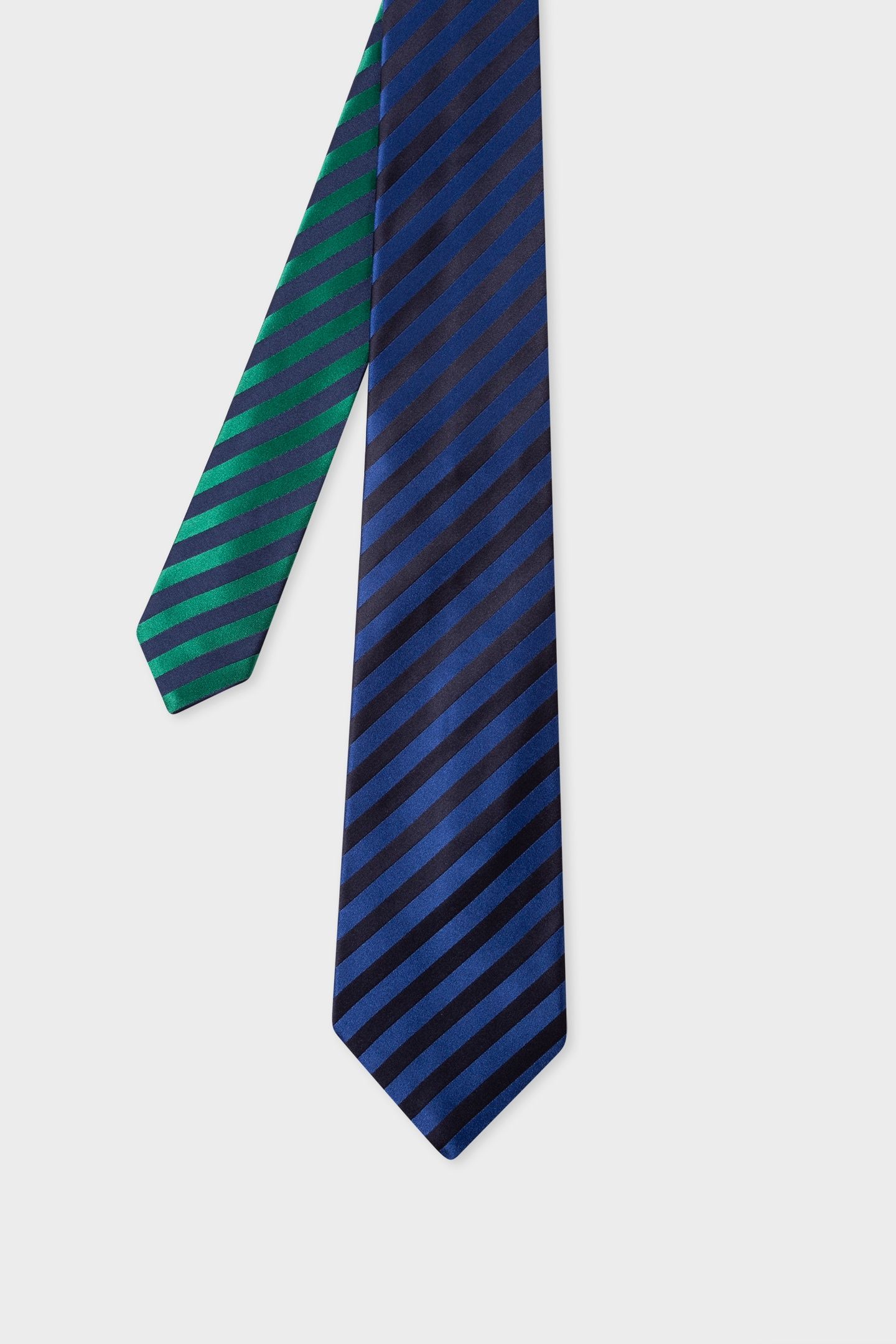 MEN TIE DUO STRIPE COBALT BLUE 5