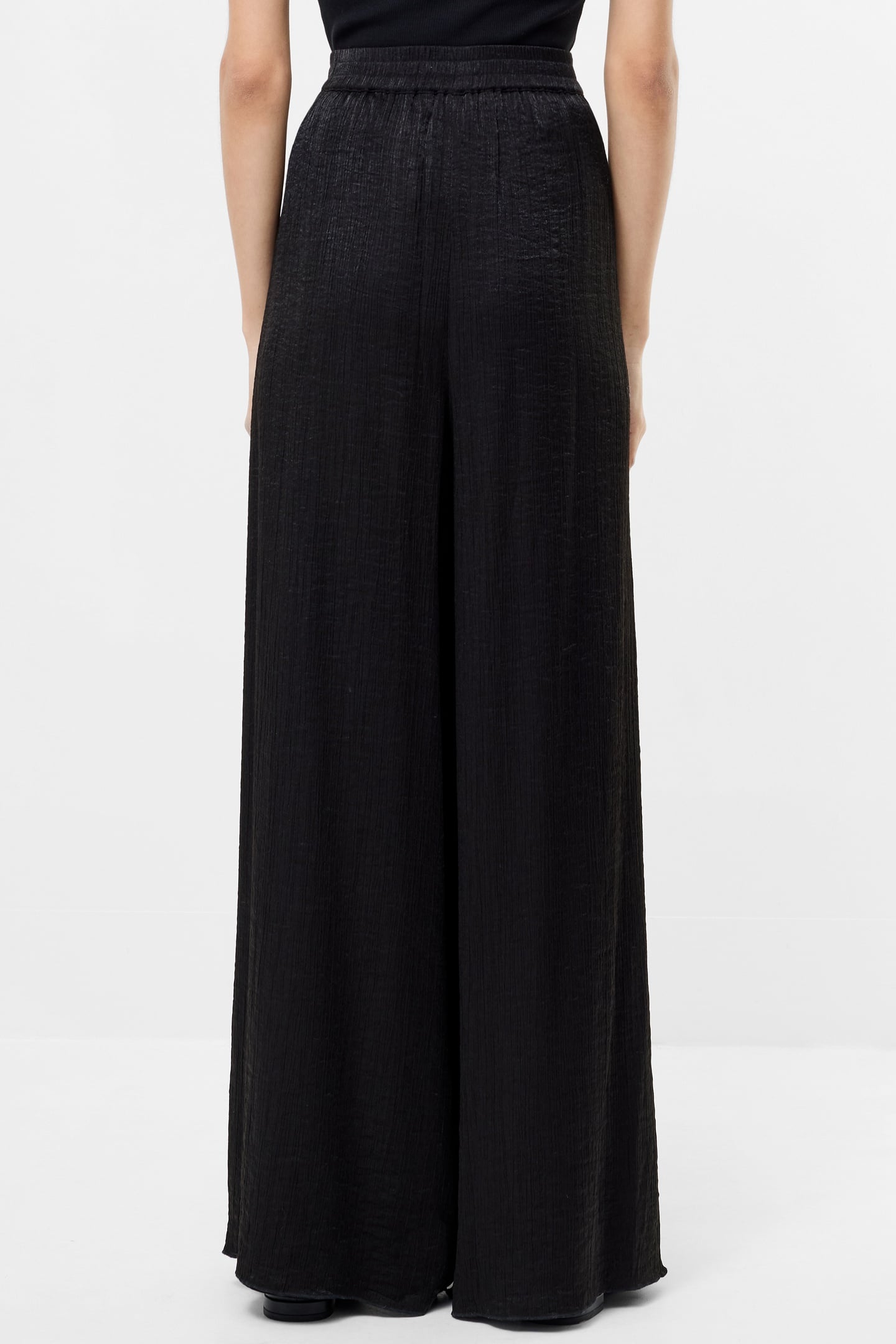 TERRY CRINKLE TROUSER BLACK 3