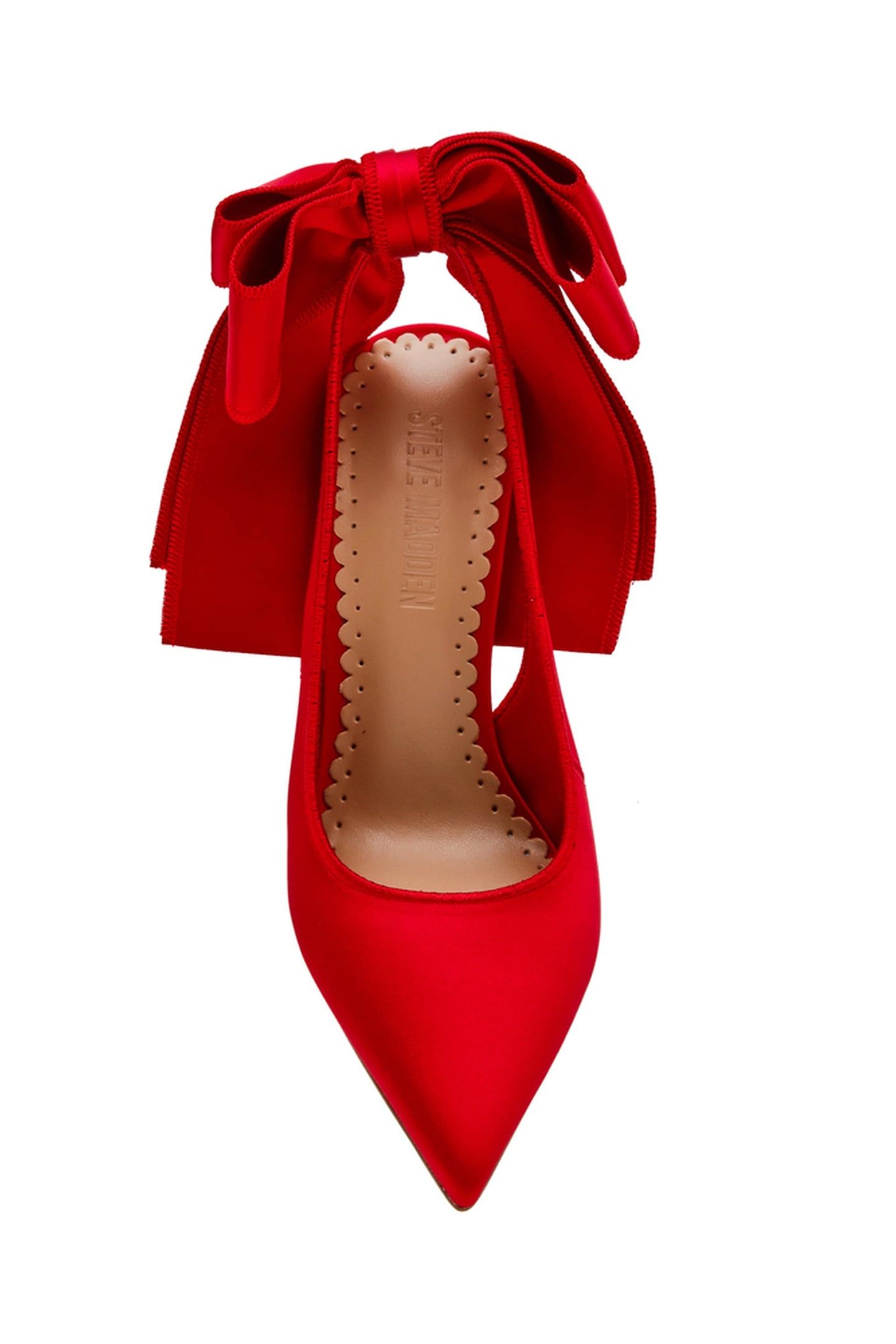TEACUP PUMPS RED SATIN 5