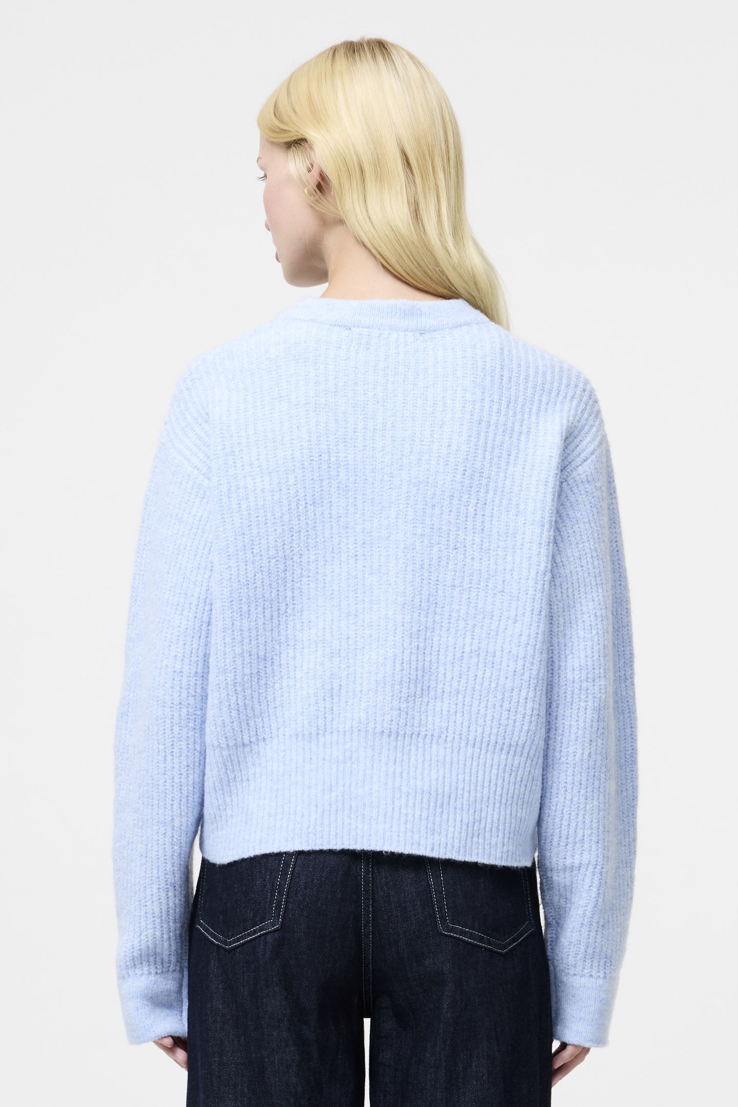 KEZIA KNIT LS CARDIGAN ARCTIC BLUE 3