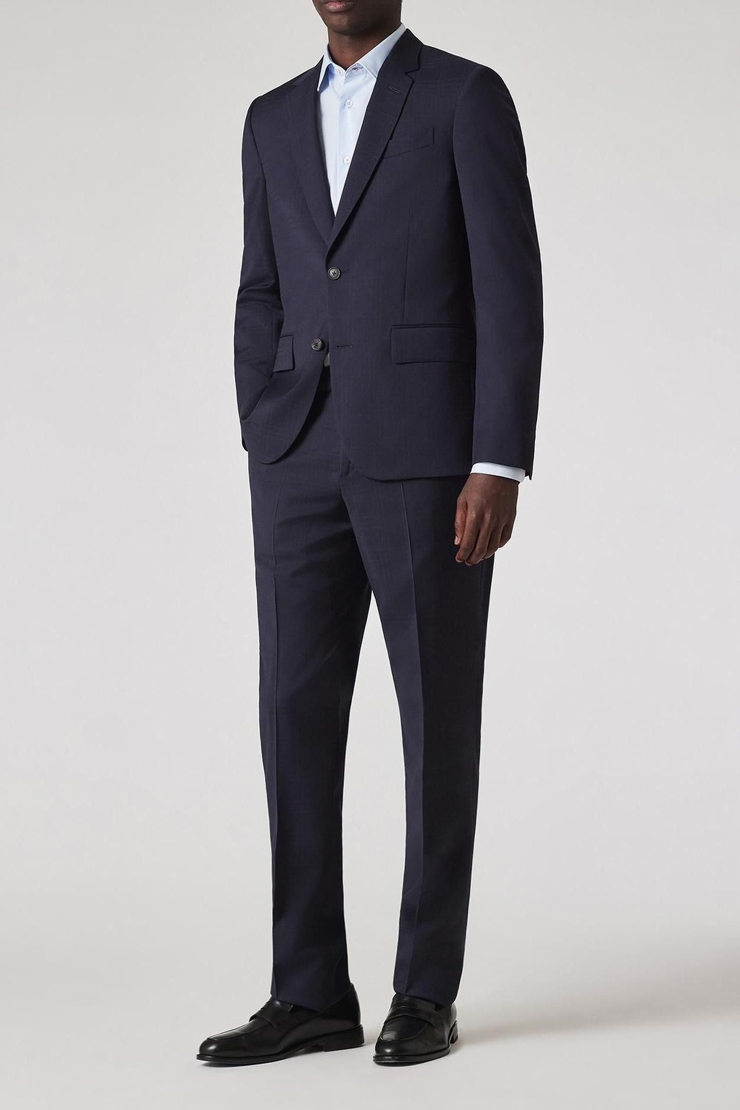 MENS TAILORED FIT 2BTN SUIT VERY DARK NAVY 3