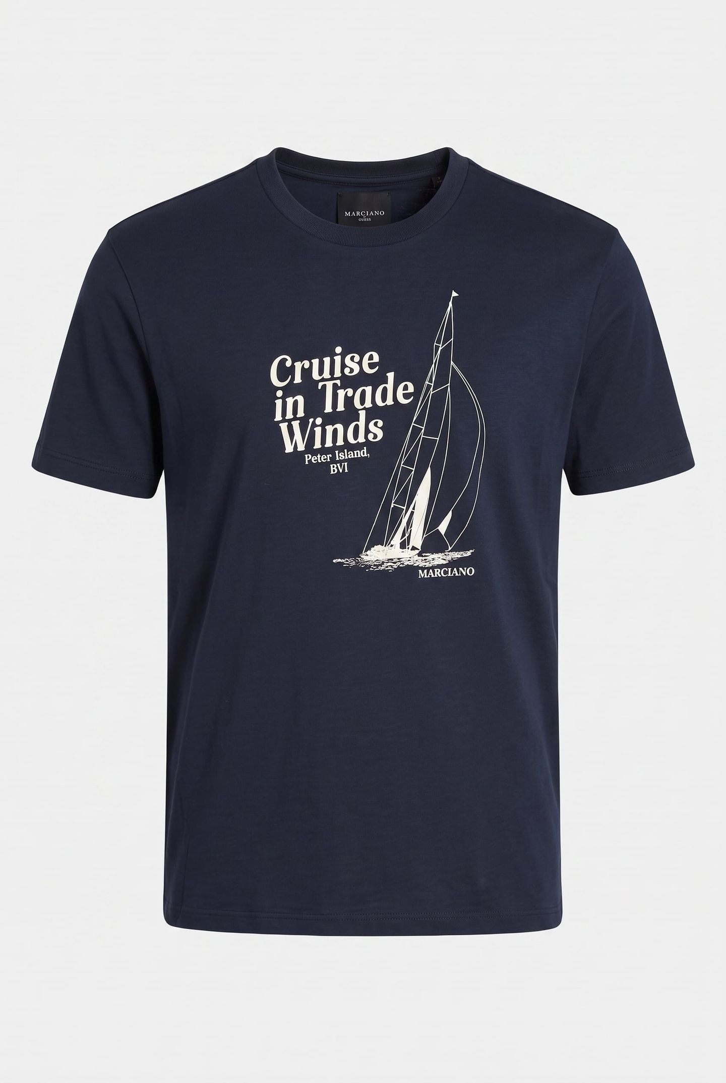 CN SS TEE WITH PRINT NAVY SEA 3
