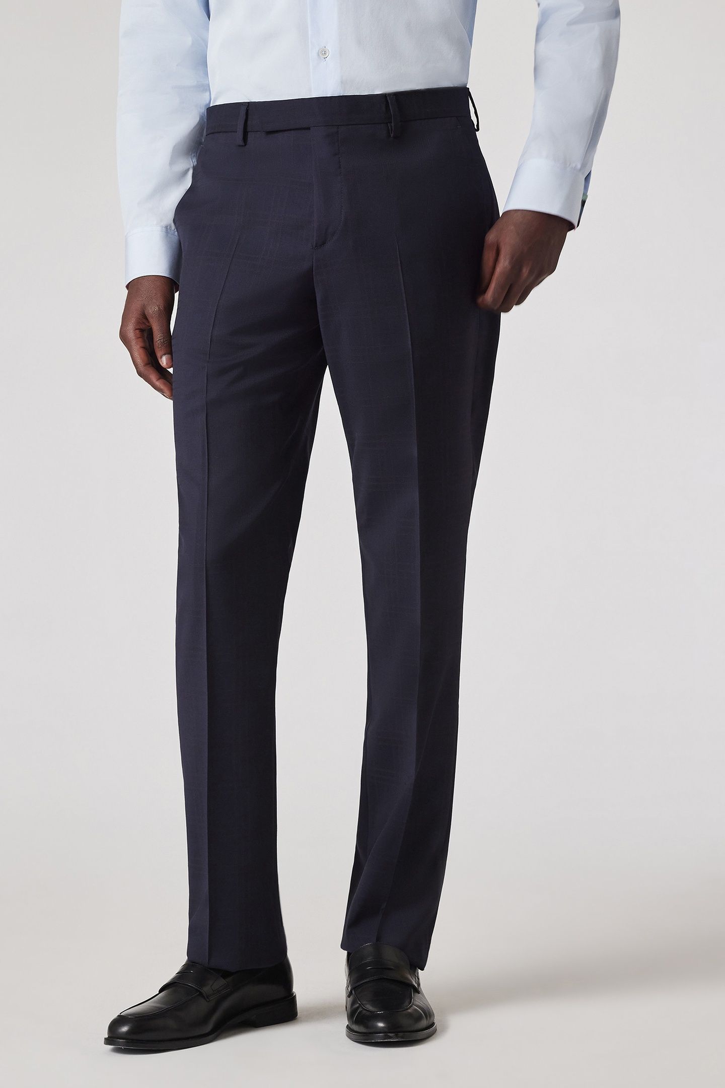 MENS TAILORED FIT 2BTN SUIT VERY DARK NAVY 2
