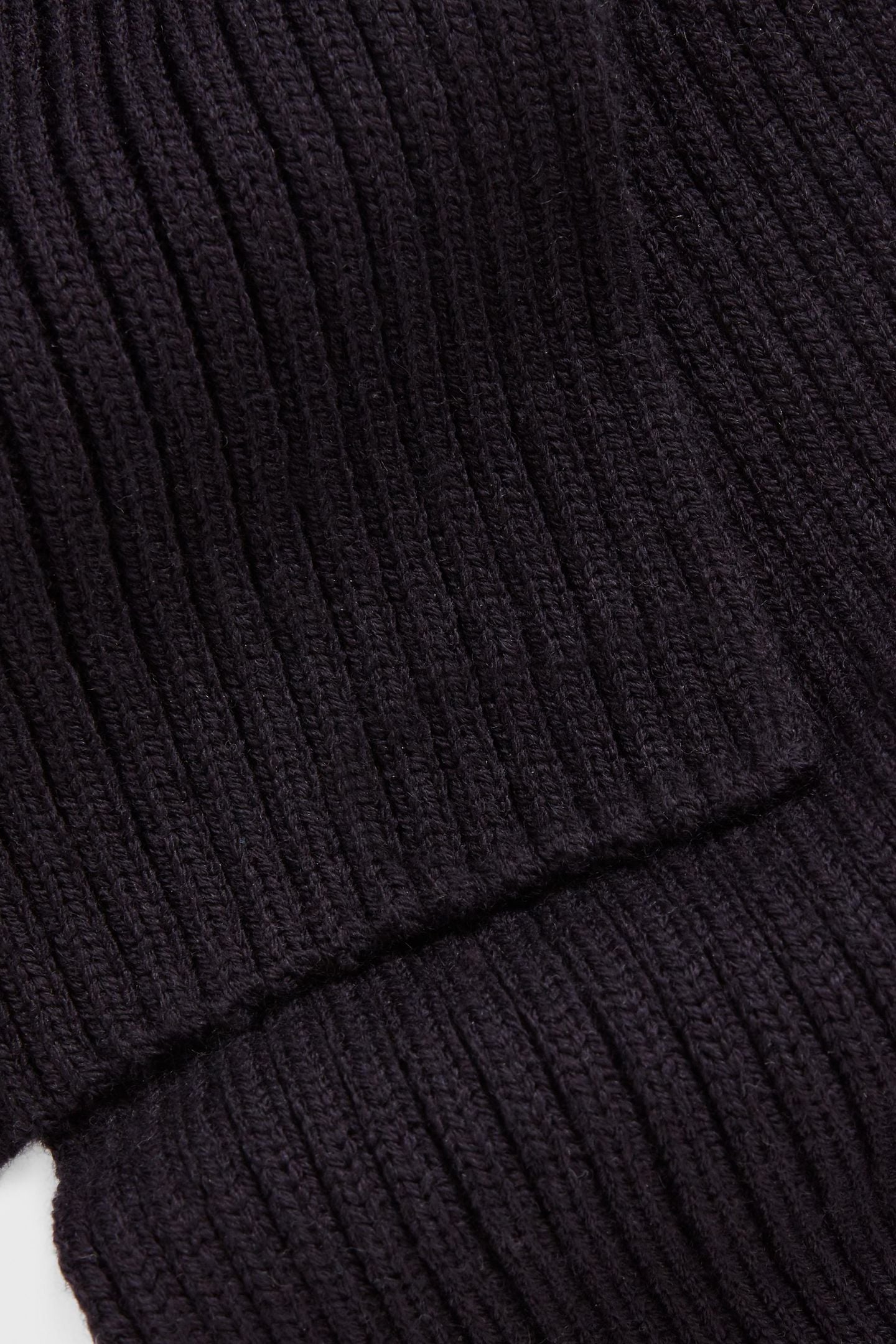 MERINO BLEND KNIT 2X2 RIB MIDNIGHT 3