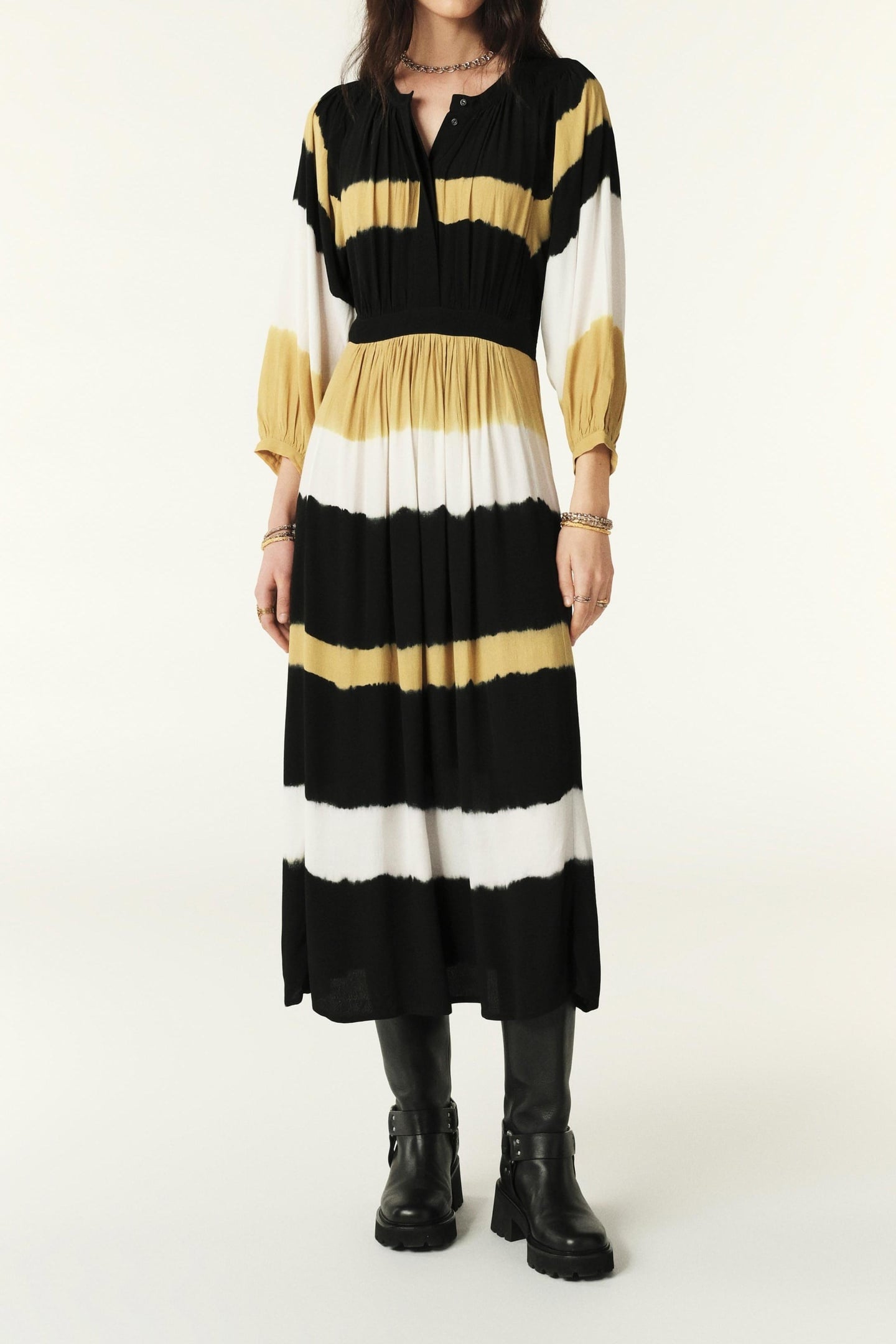 MID-LENGTH DRESS JAUNE 1