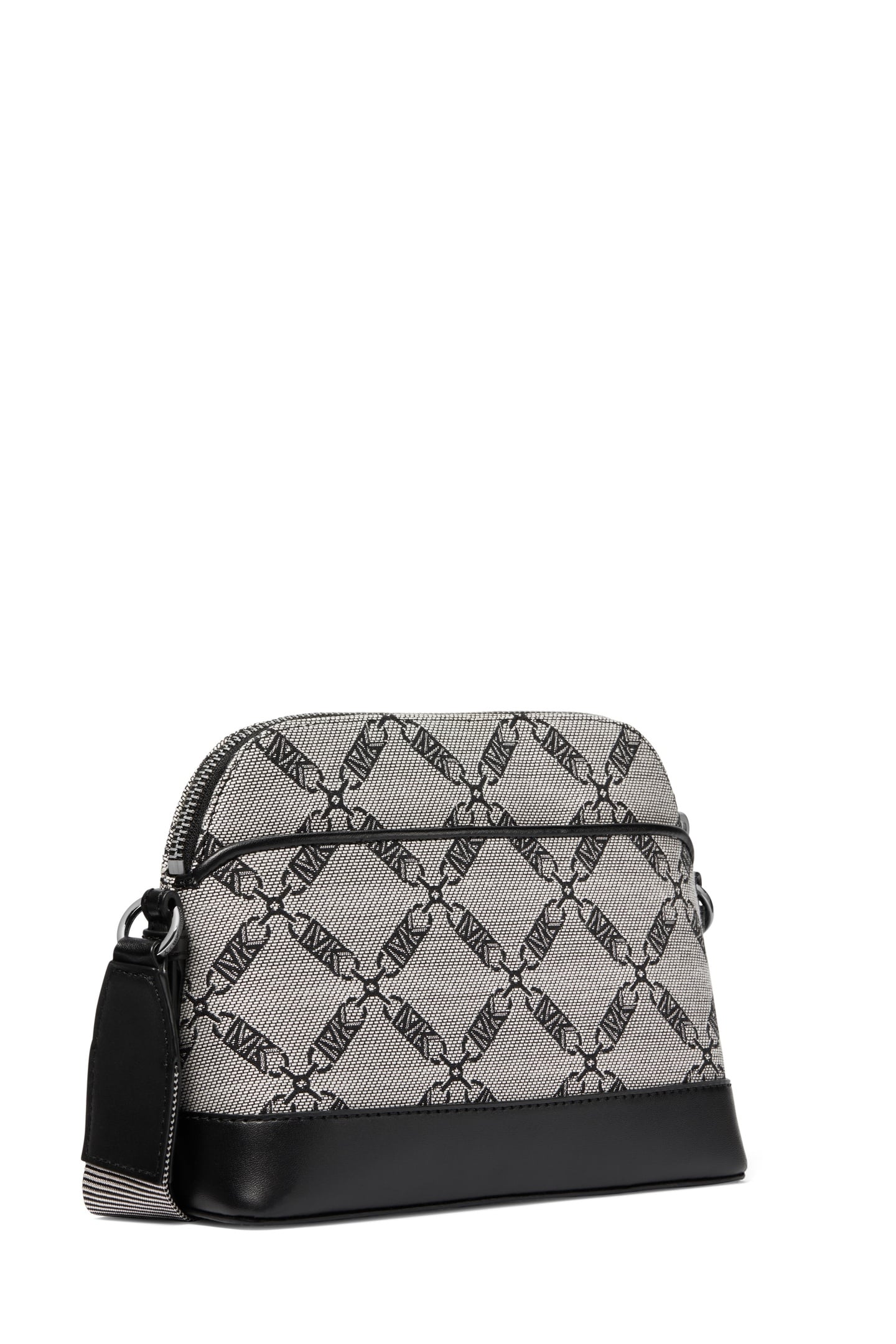 LARGE DOME CROSSBODY WITH STRAP NAT/BLACK 3