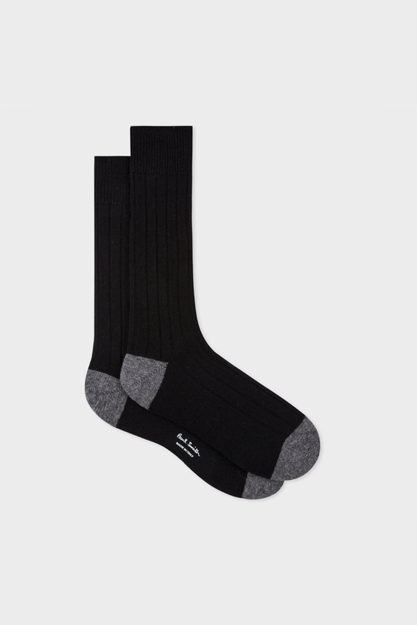 MEN SOCK WOOL CASHMERE BLACK 3
