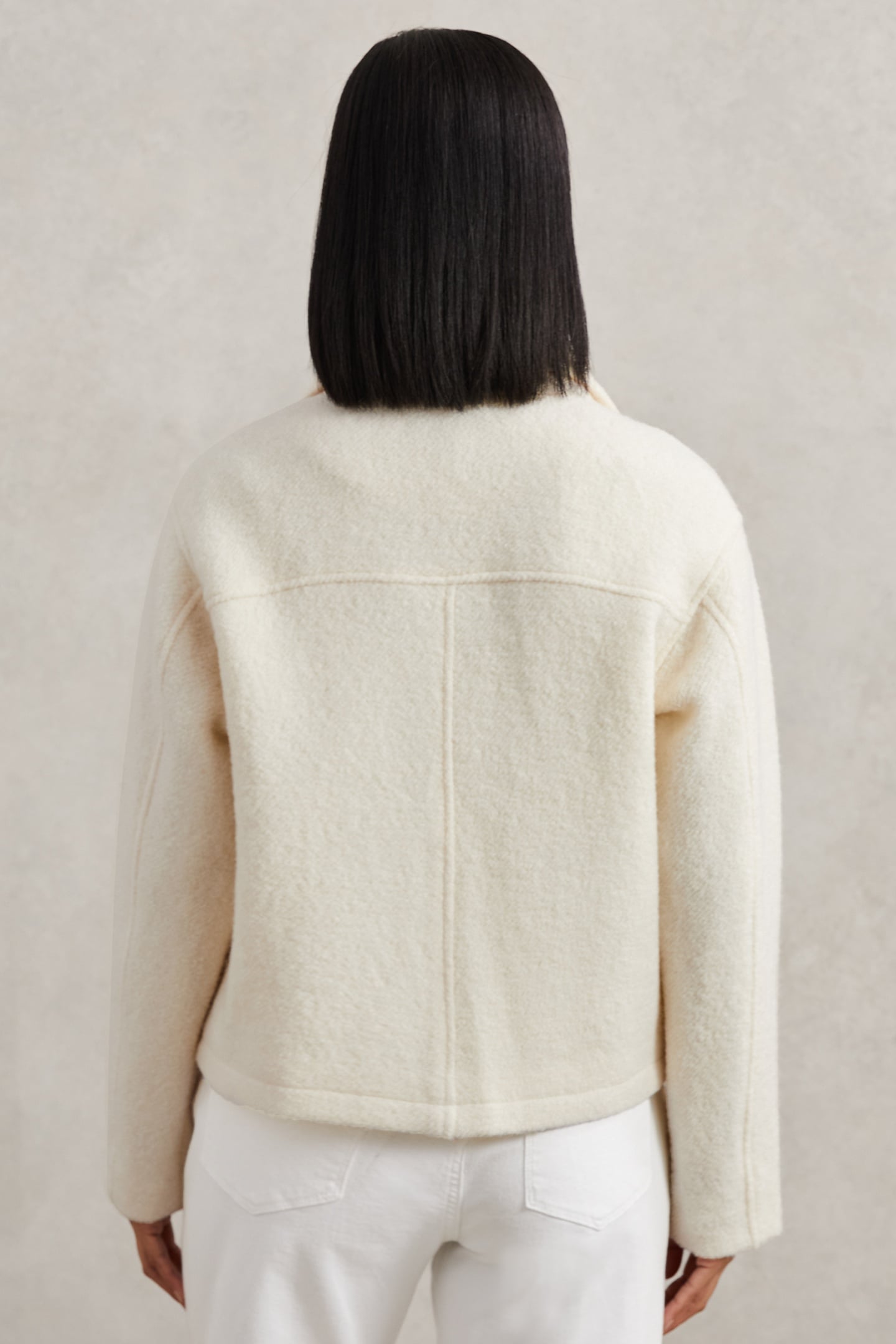 KNITTED JACKET CREAM 2