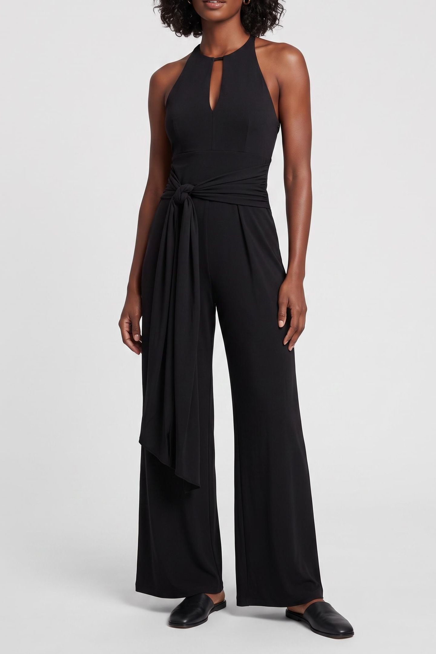 KIKI JUMPSUIT SOLID JET BLACK A996 1