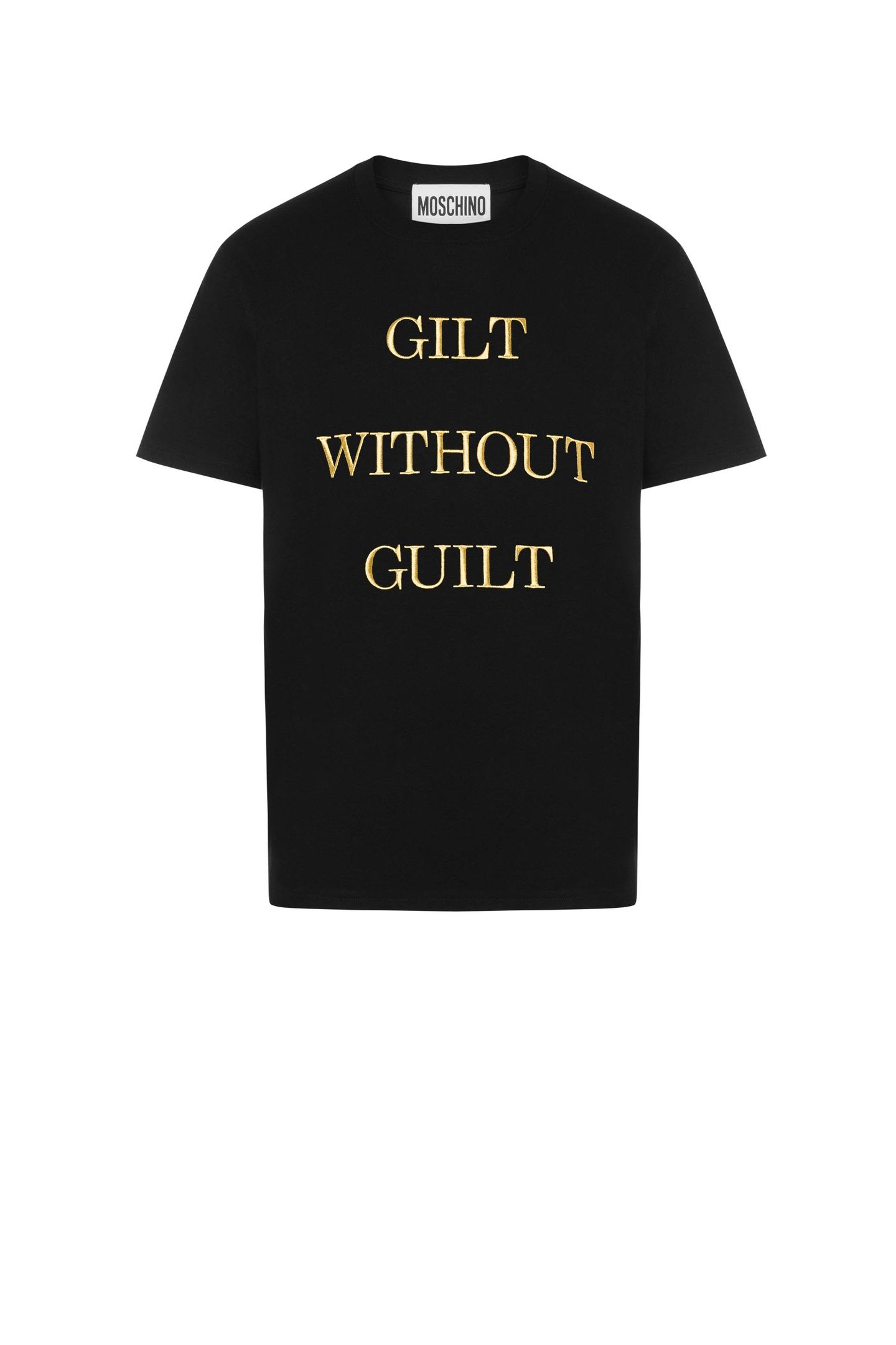 T-SHIRT IN JERSEY GILT WITHOUT GUILT BLACK 3