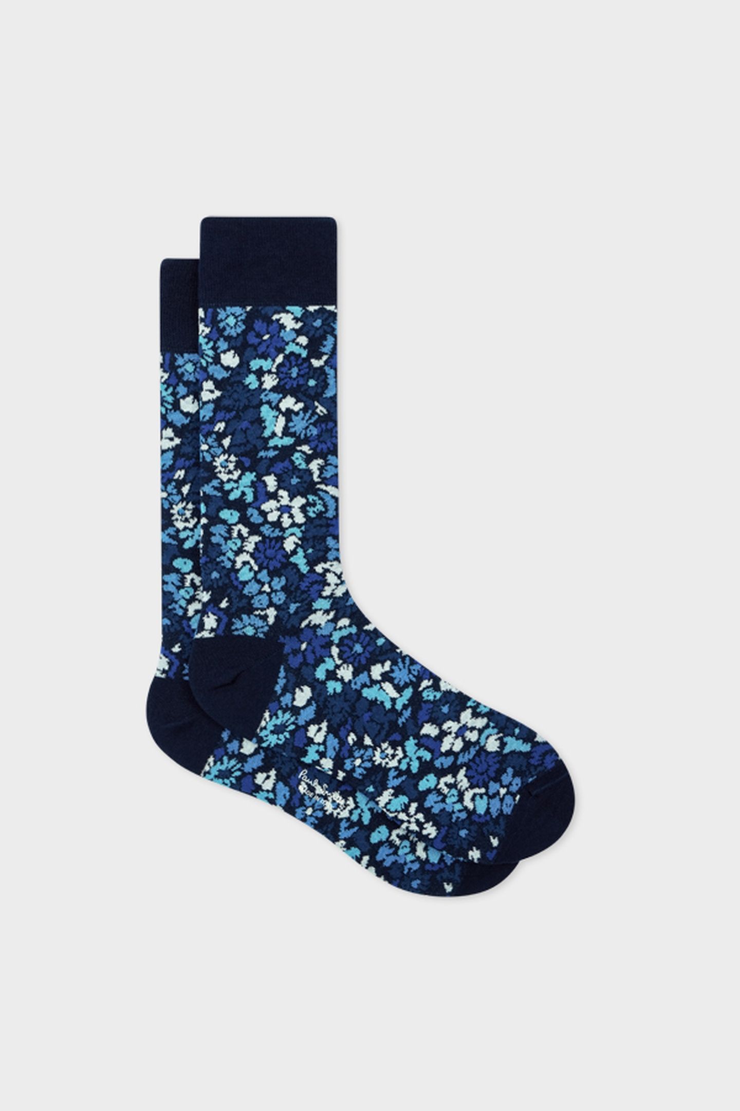 MEN SOCK PENCIL FLORAL NAVY 4