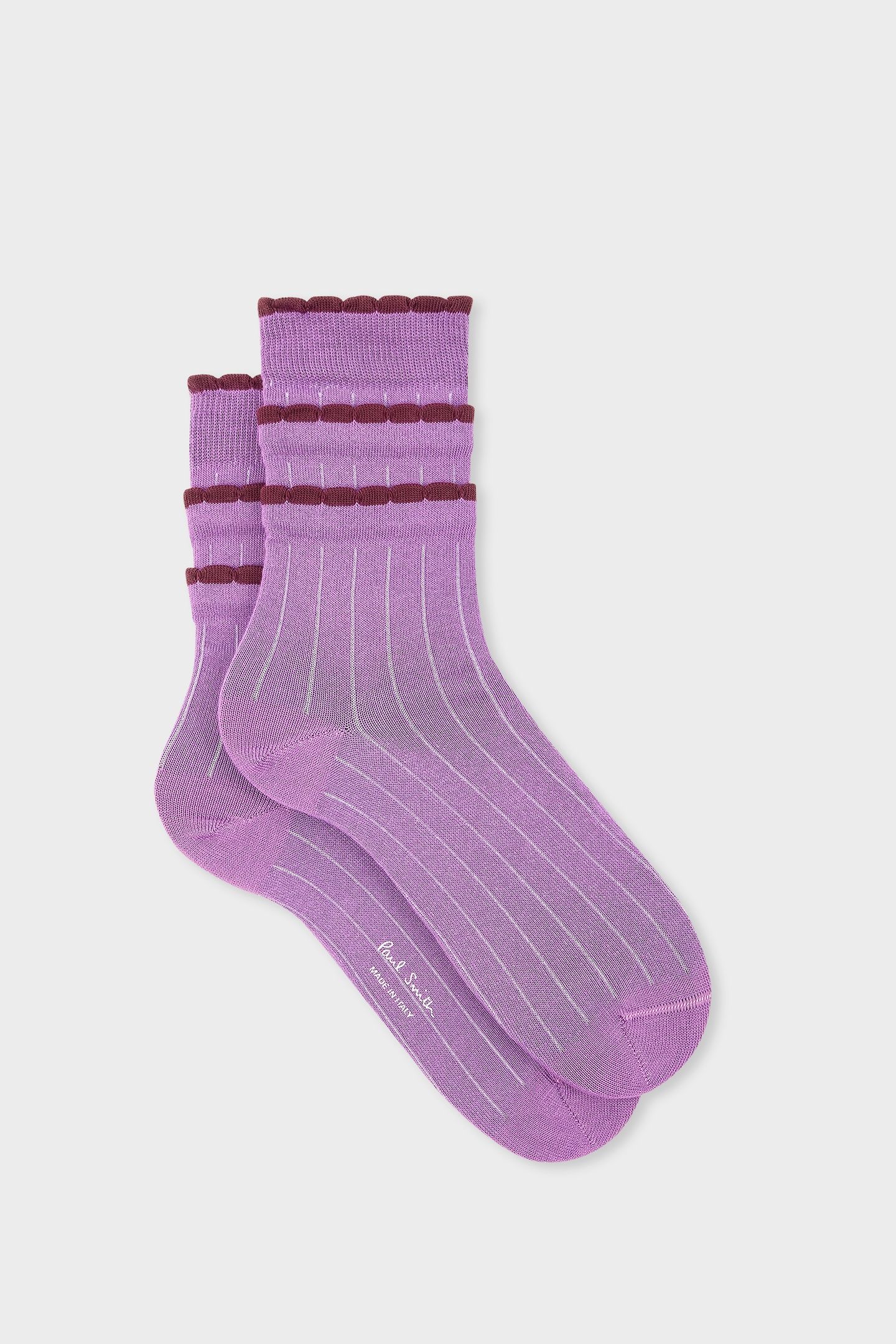 WOMEN SOCK GIGI RUFFLE DARK VIOLET 2
