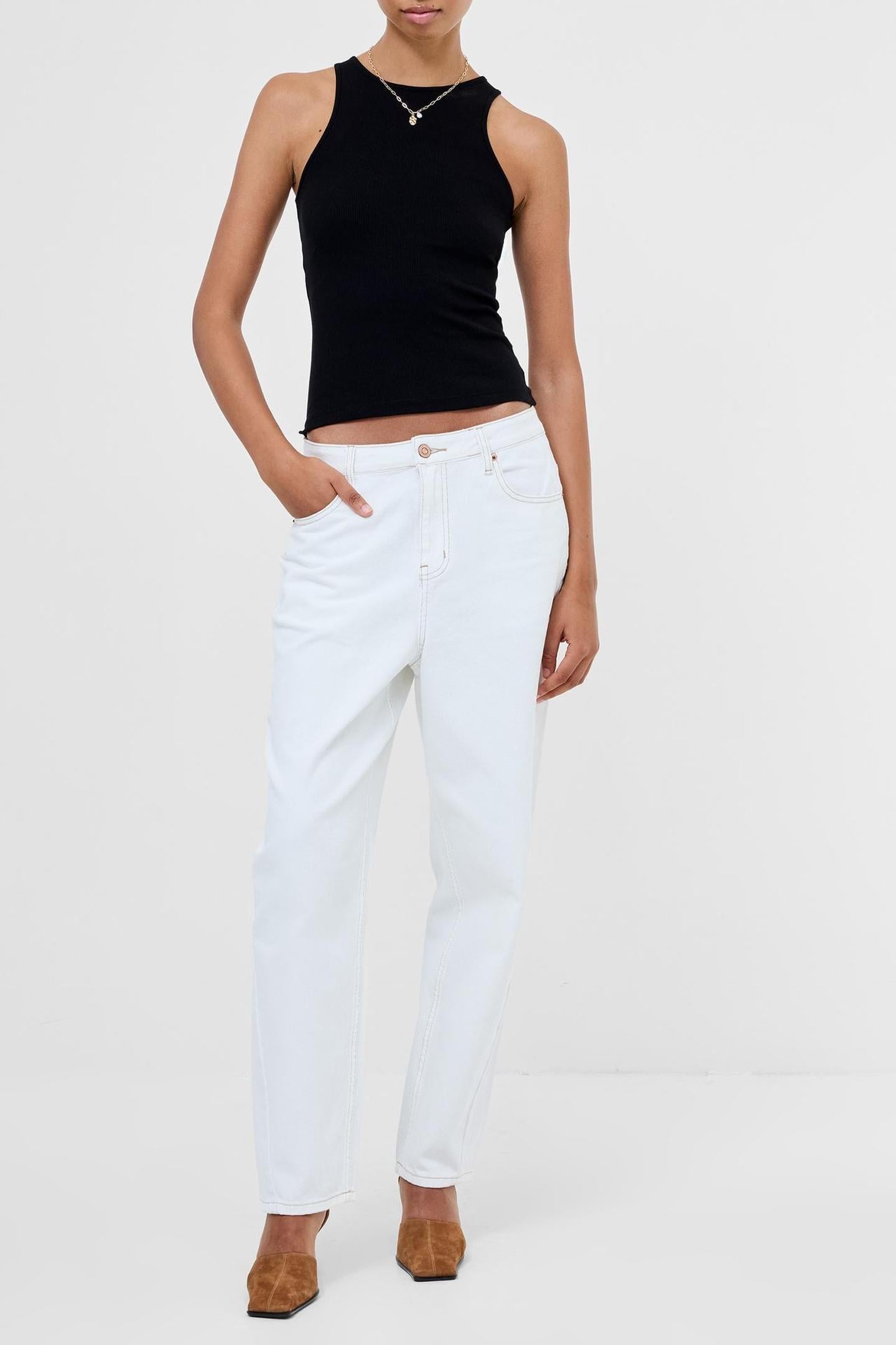 LOREN TWILL BARREL LEG DENIM ARCTIC WHITE 1