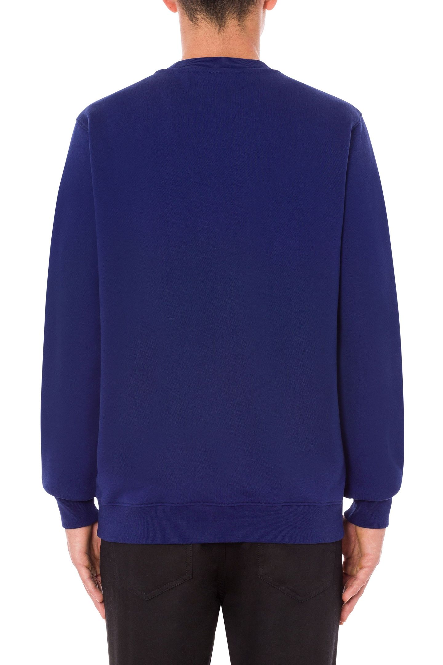 MIRROR TEDDY BEAR ORGANIC COTTON SWEATSHIRT BLUE 2