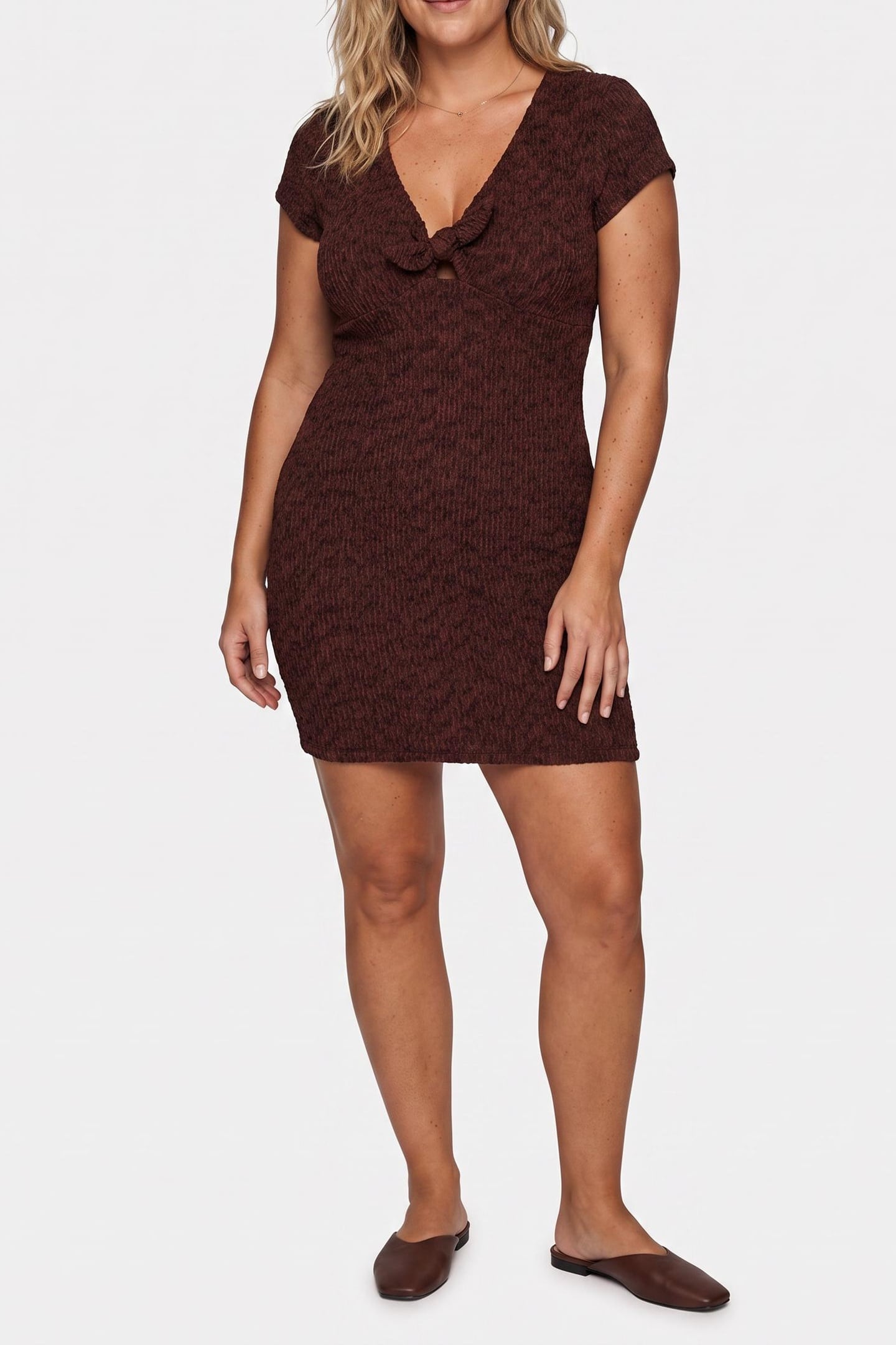 SS NALENY DRESS ESPRESSO BROWN MULTI 1
