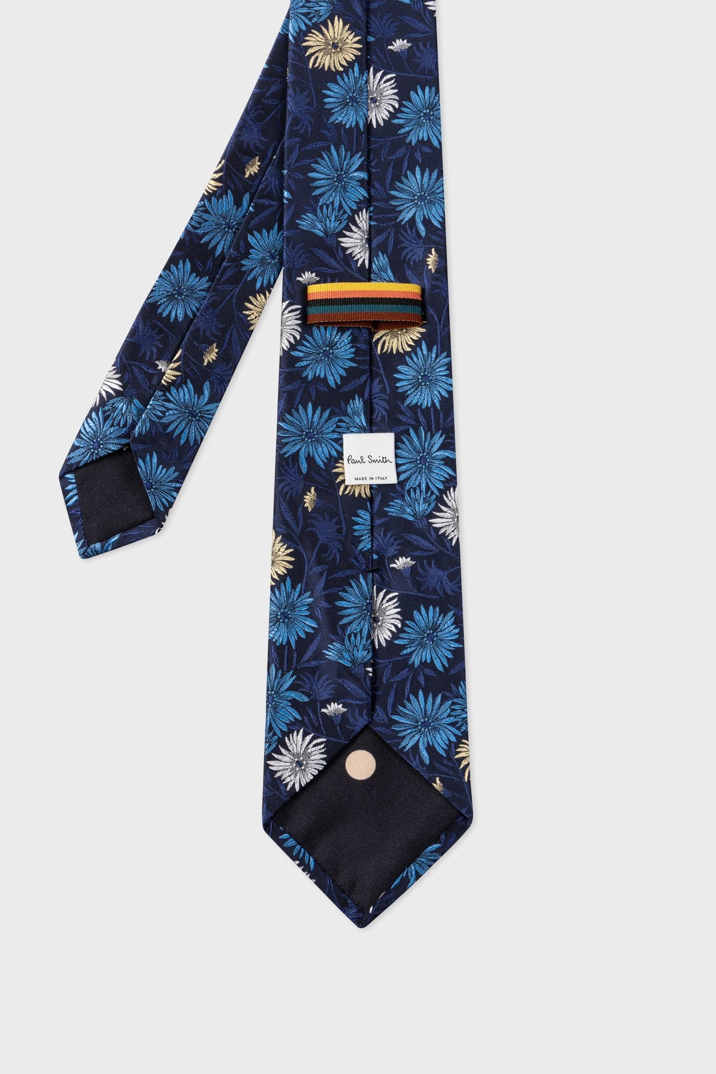 MEN TIE FLOWERS VERY DARK NAVY 4