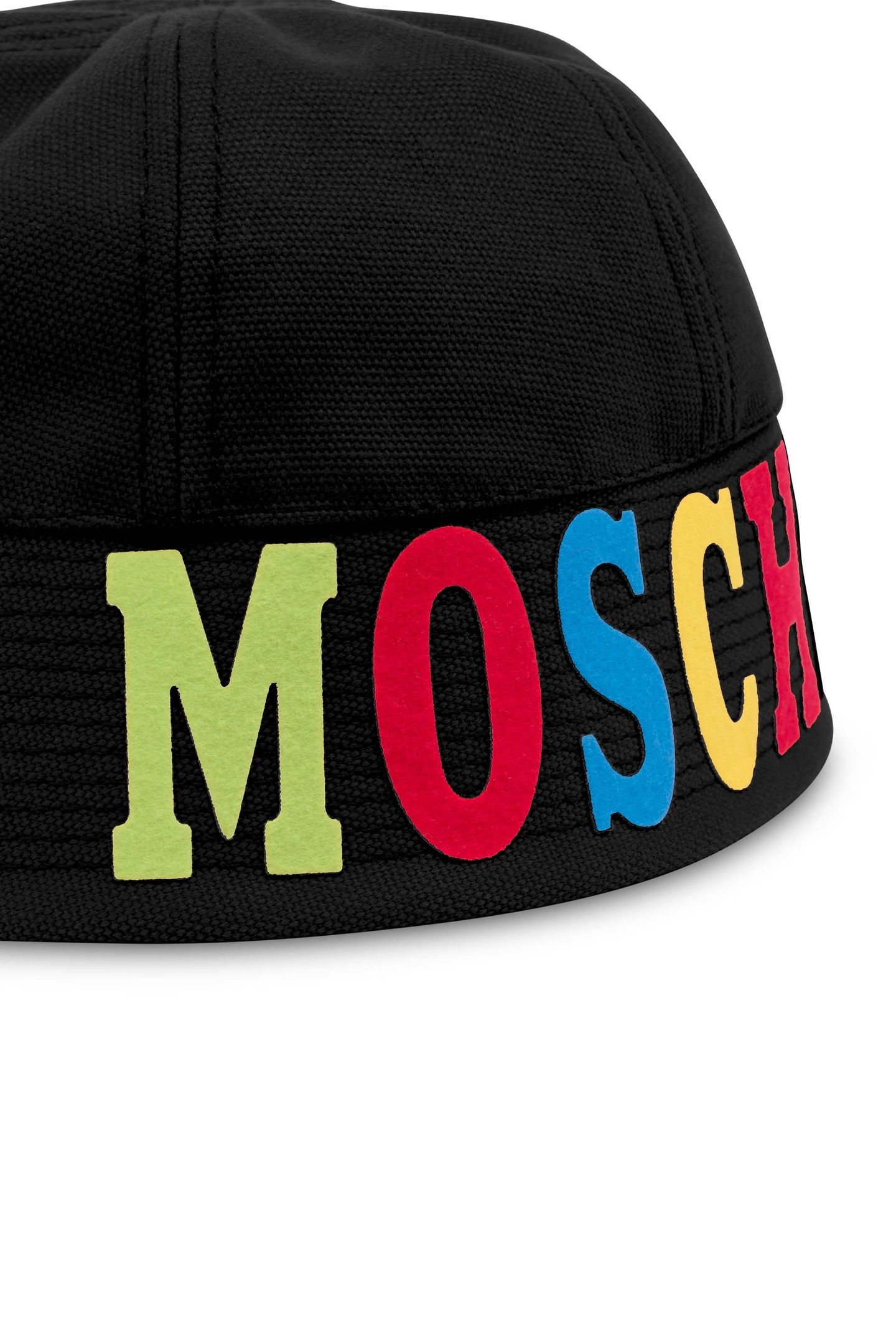 MULTICOLOR LOGO CANVAS HAT BLACK 3