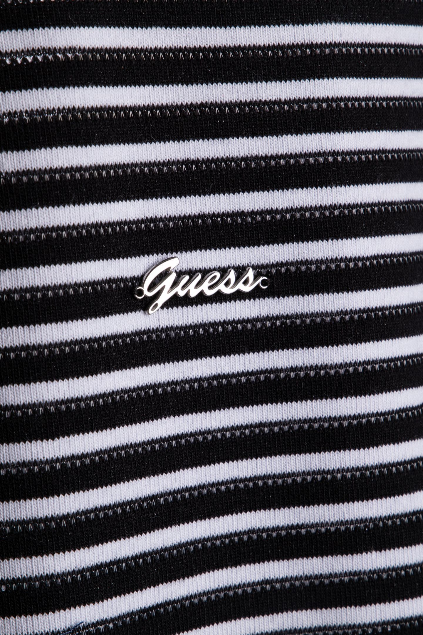SS SARA STRIPED TOP BLACK AND BLACK WHIT 4