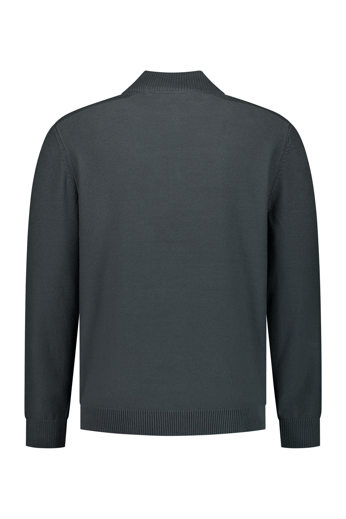 PULLOVER HALF ZIP SHOULDER DETAIL DARK STEEL 3