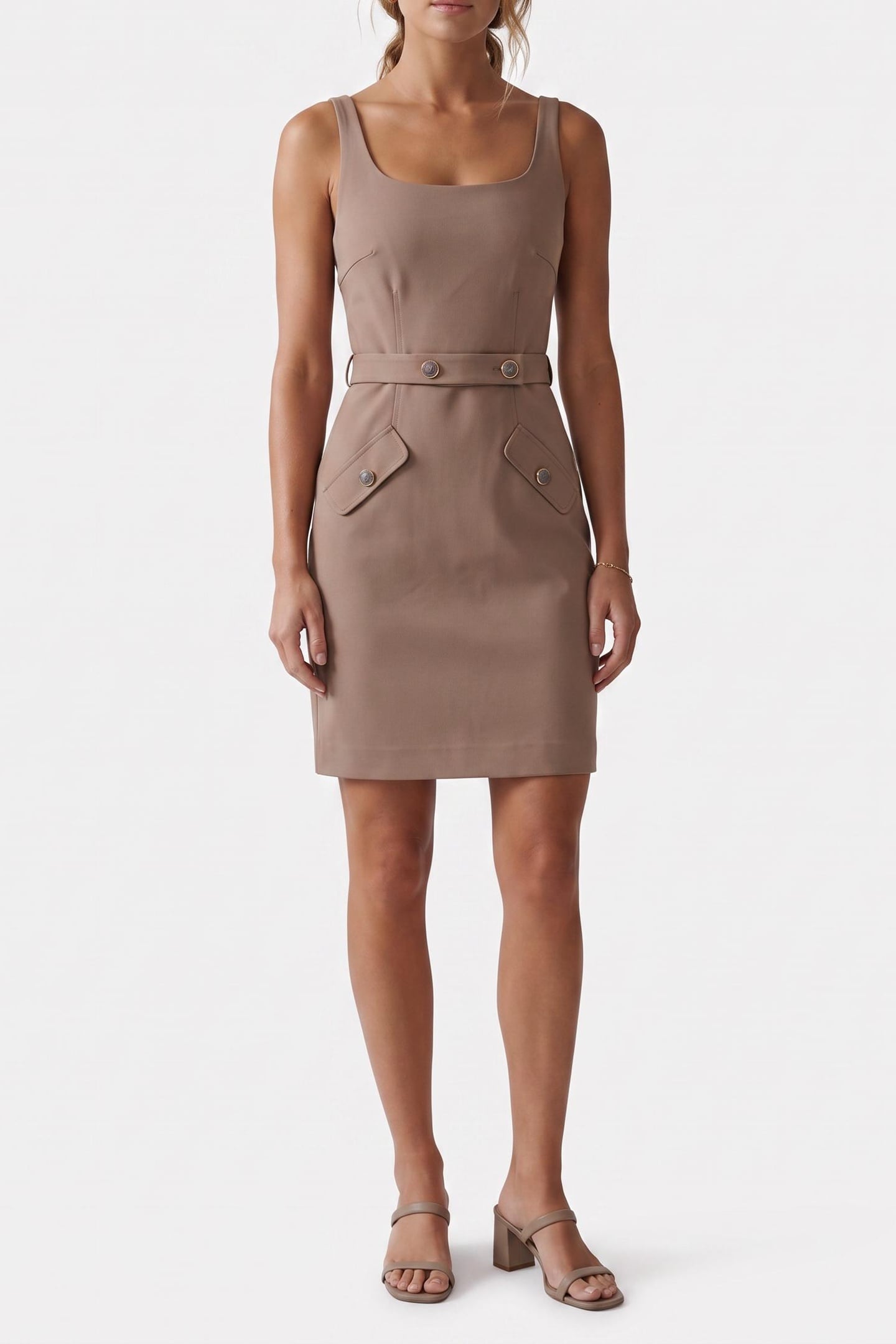 GWEN SLEEVELESS SHOR BUFF TAUPE 1