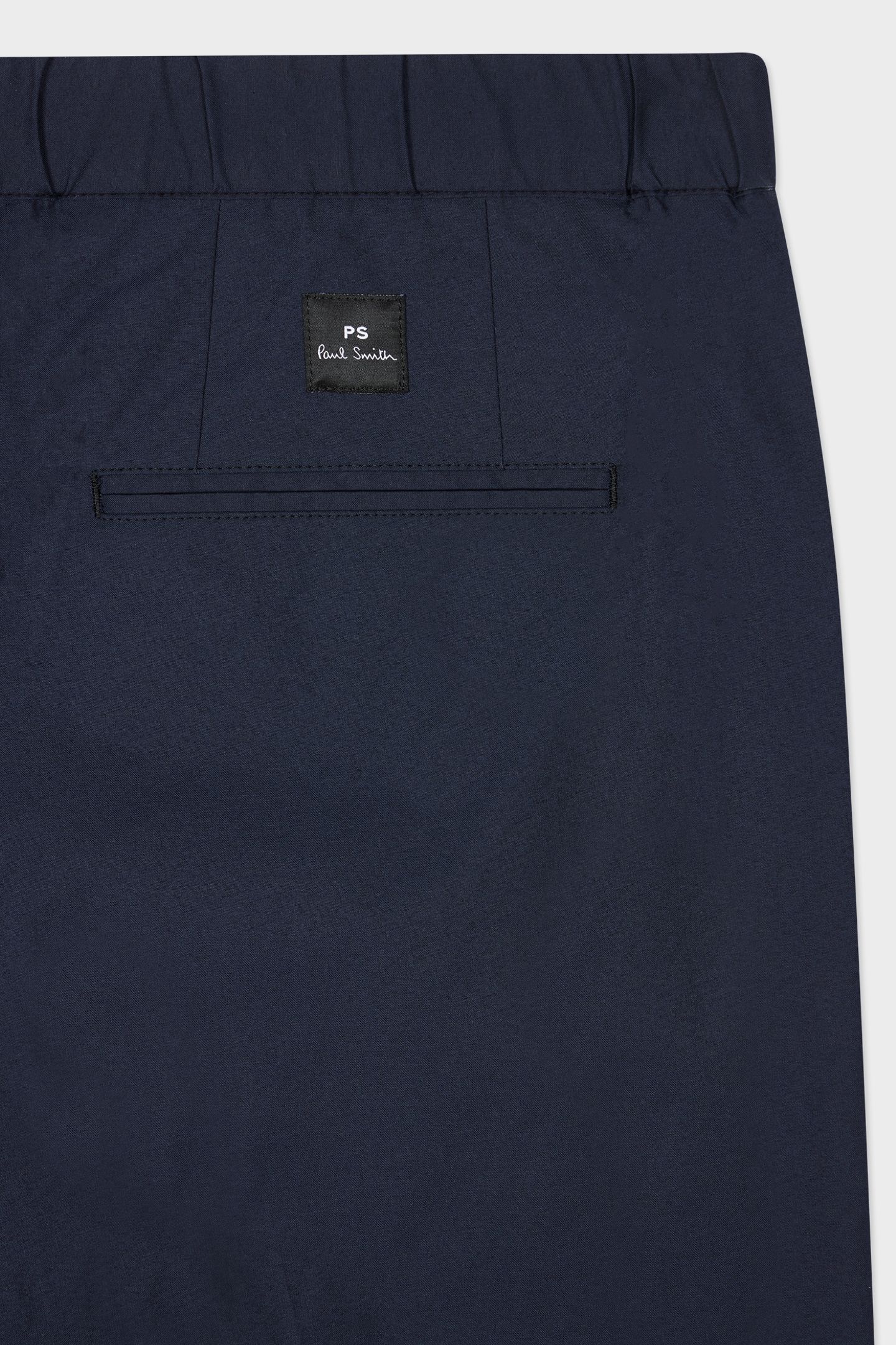 MENS PLEATED ELASTICATED WAIST TROUSER VERY DARK NAVY 3