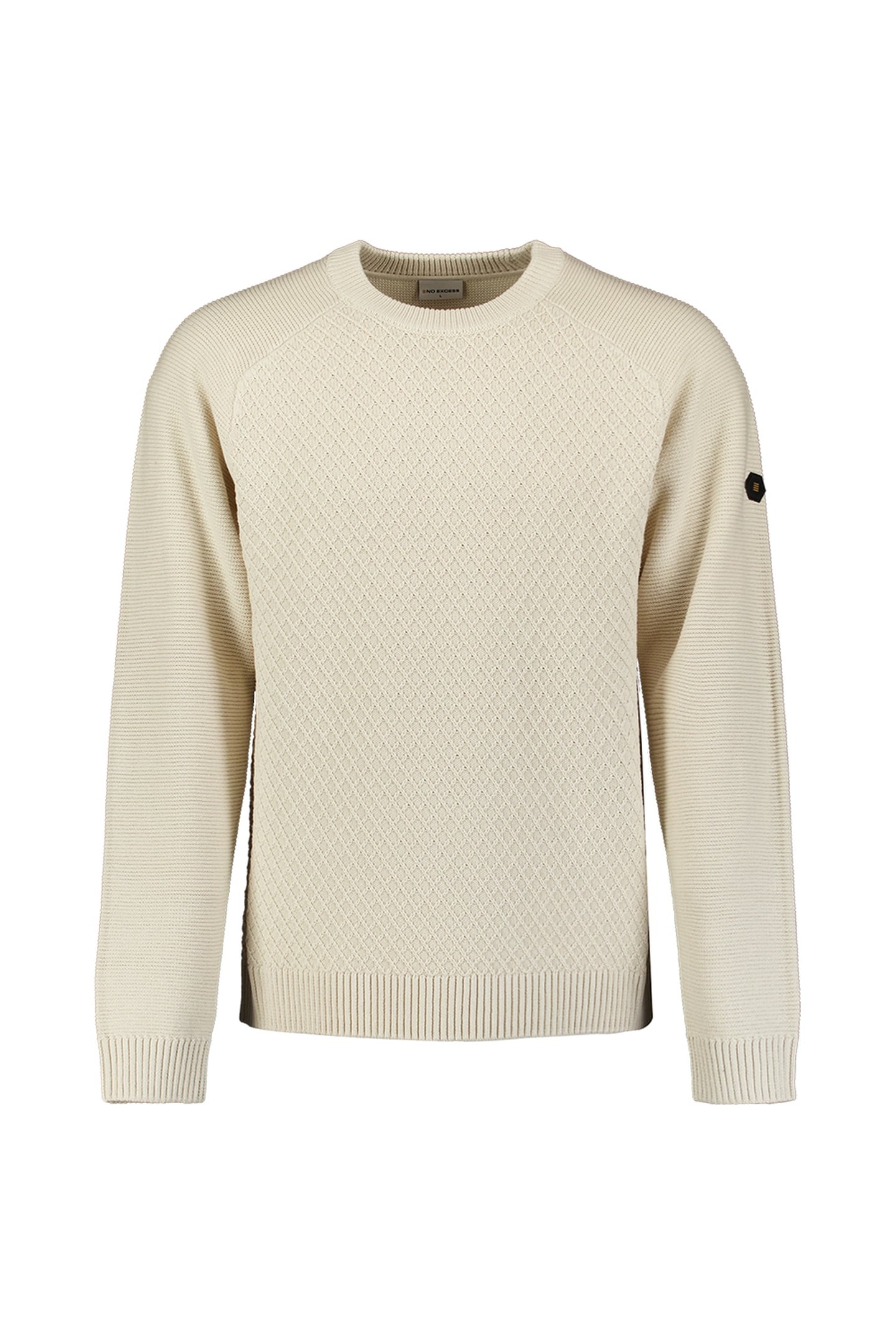 PULLOVER CREWNECK CABLE KNIT STONE 5
