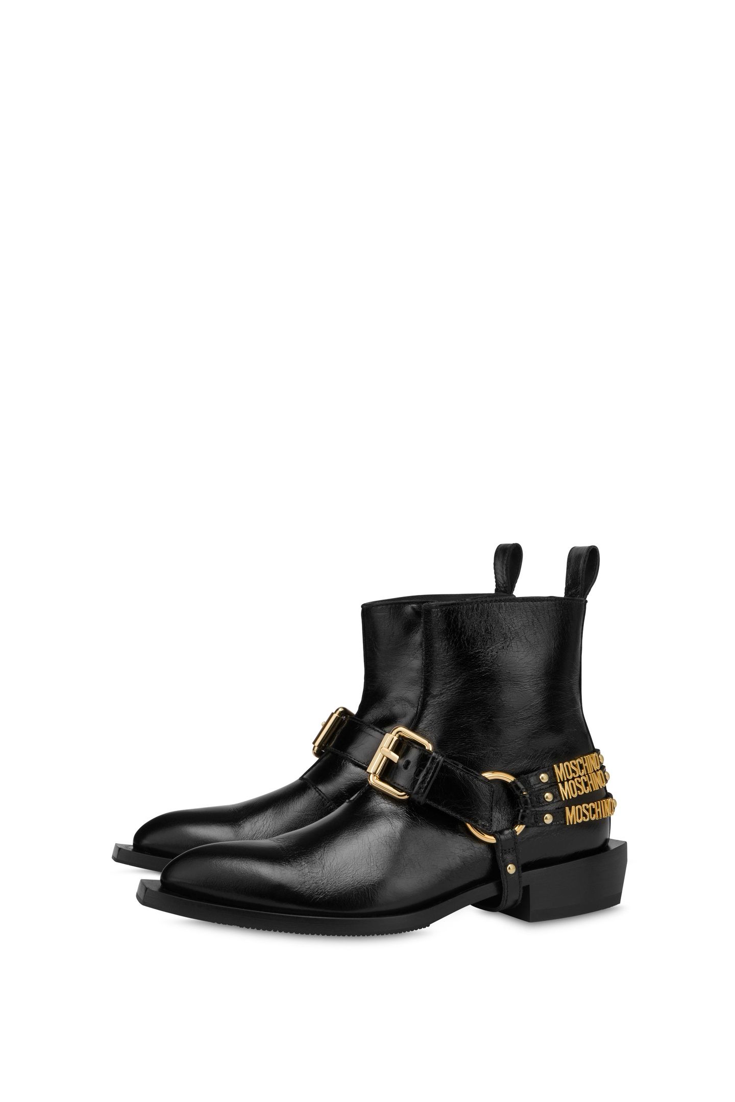 TEXAN MINI LETTERING ANKLE BOOTS BLACK 2