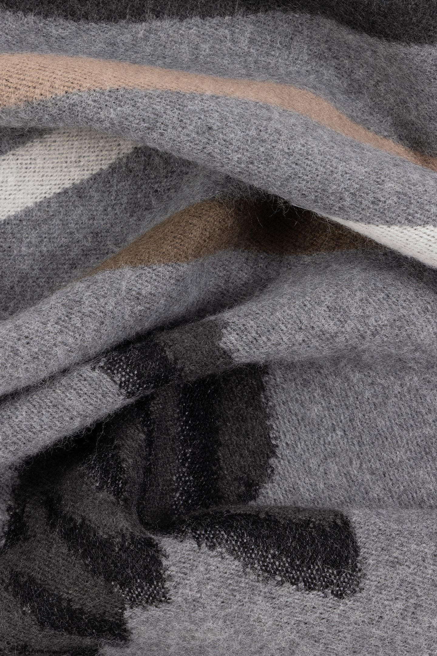 MEN SCARF LOGO JACQUARD SLATE 4