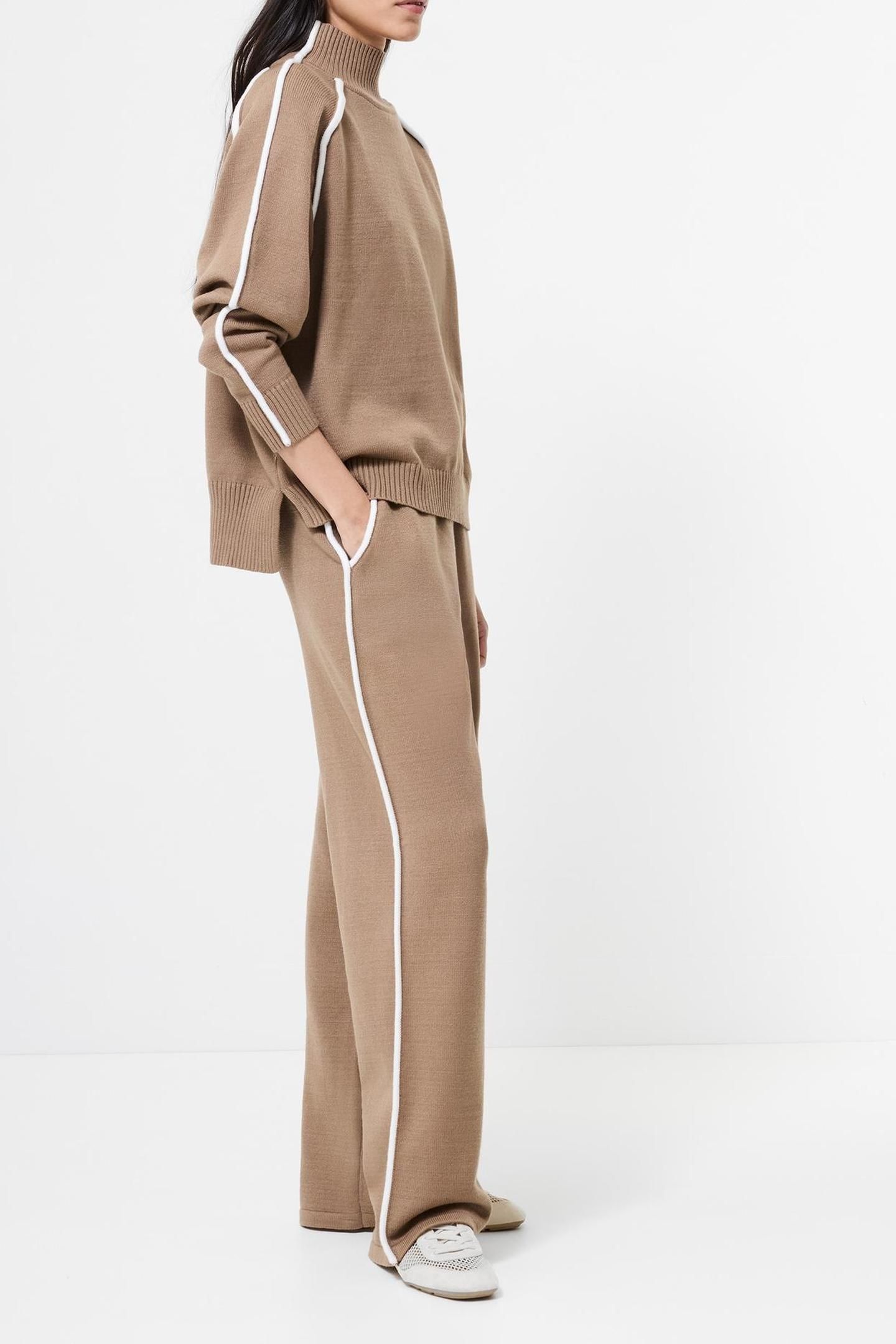 JORDAN HIGH NK LS JUMPER CAMEL/PORCELAIN CRM 4