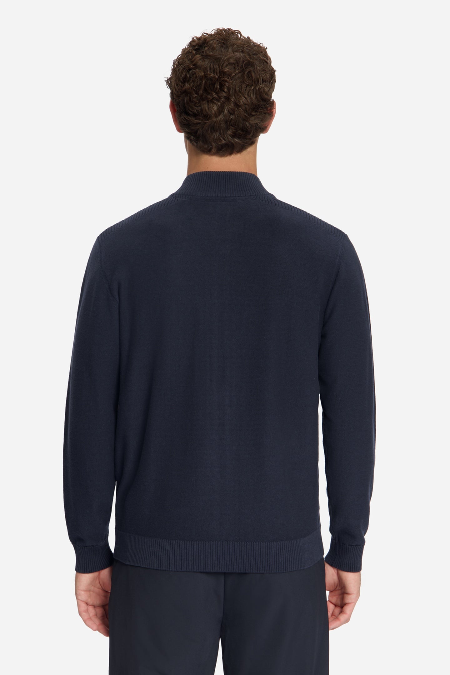 PULLOVER FULL ZIP SHOULDER DETAIL DARK NIGHT 4