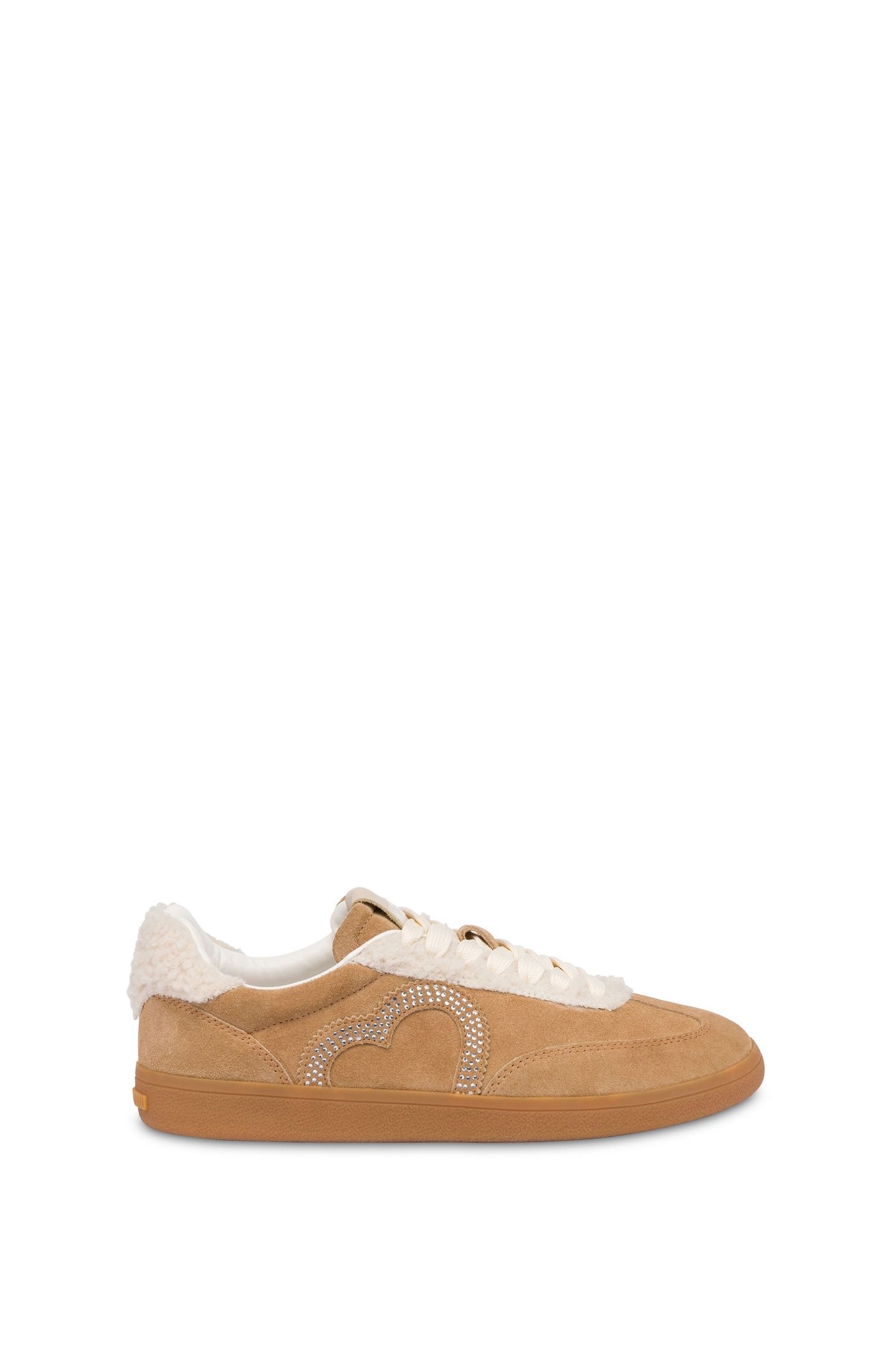 BEIGE LOW-TOP SNEAKERS WITH HEART BEIGE 1