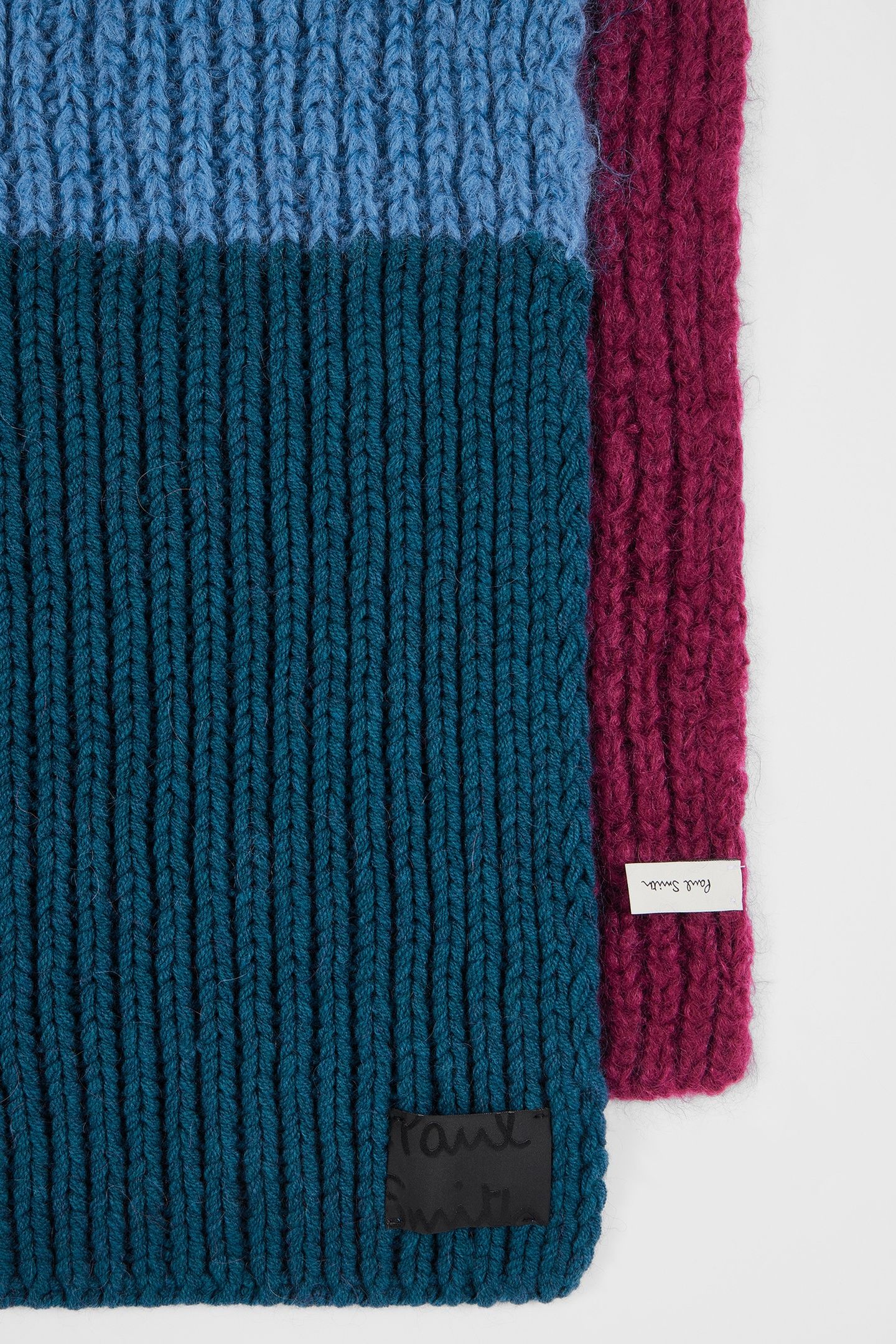MEN SCARF MOHAIR NAVY 2
