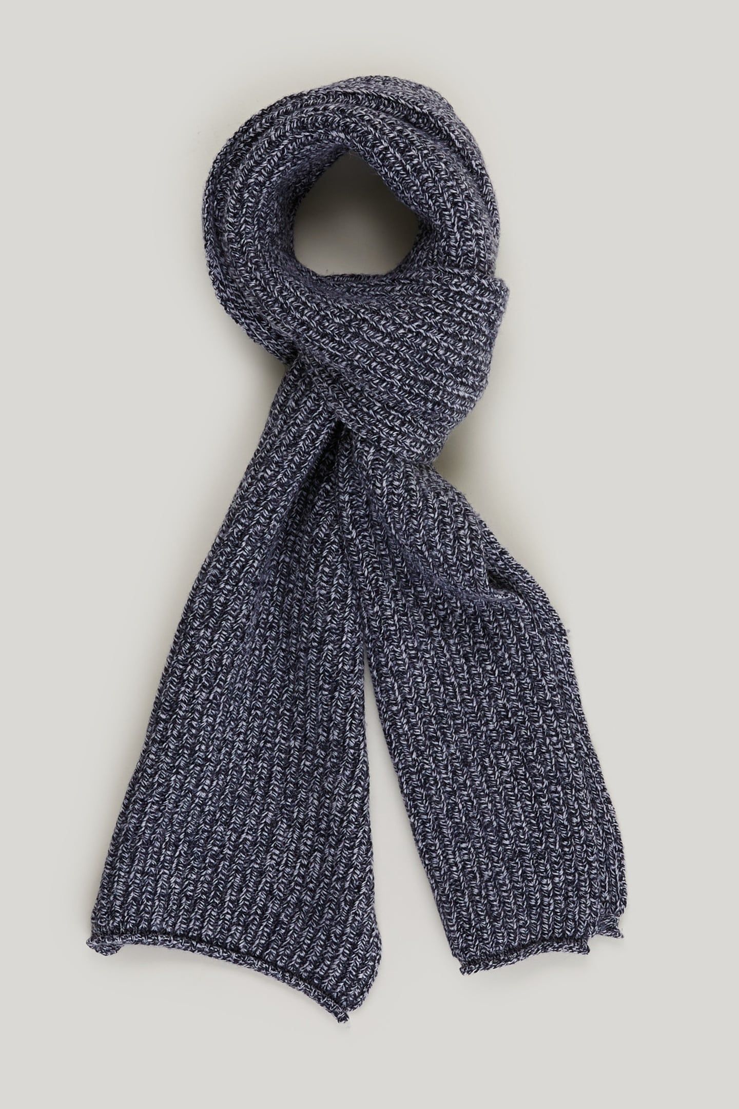 TWISTED YARN SCARF BLUE 1